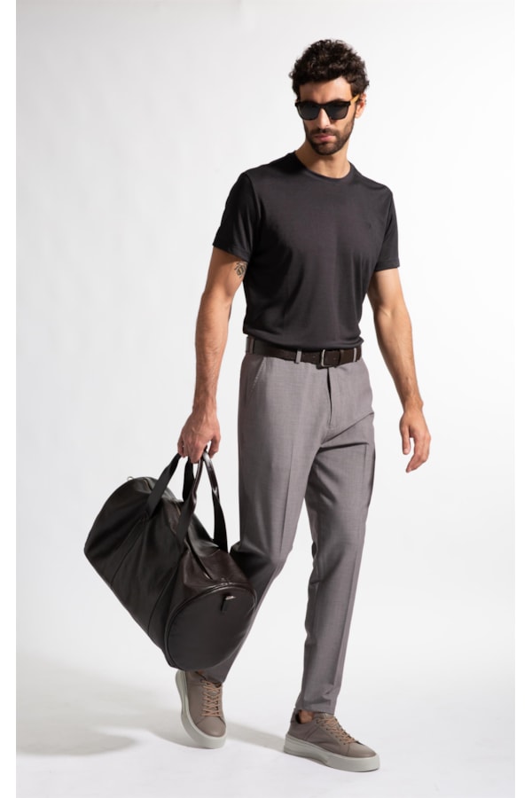 T-Shirt Rocket Modal Charcoal