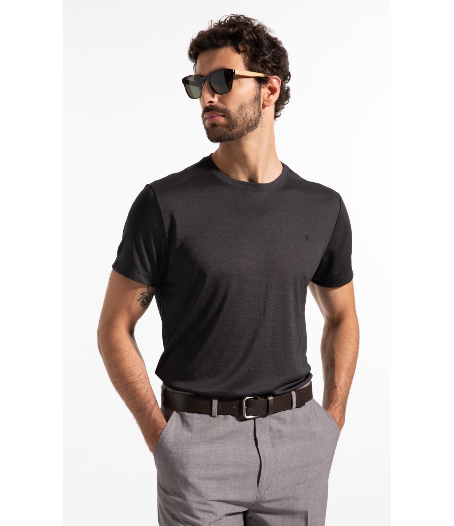 T-Shirt Rocket Modal Charcoal