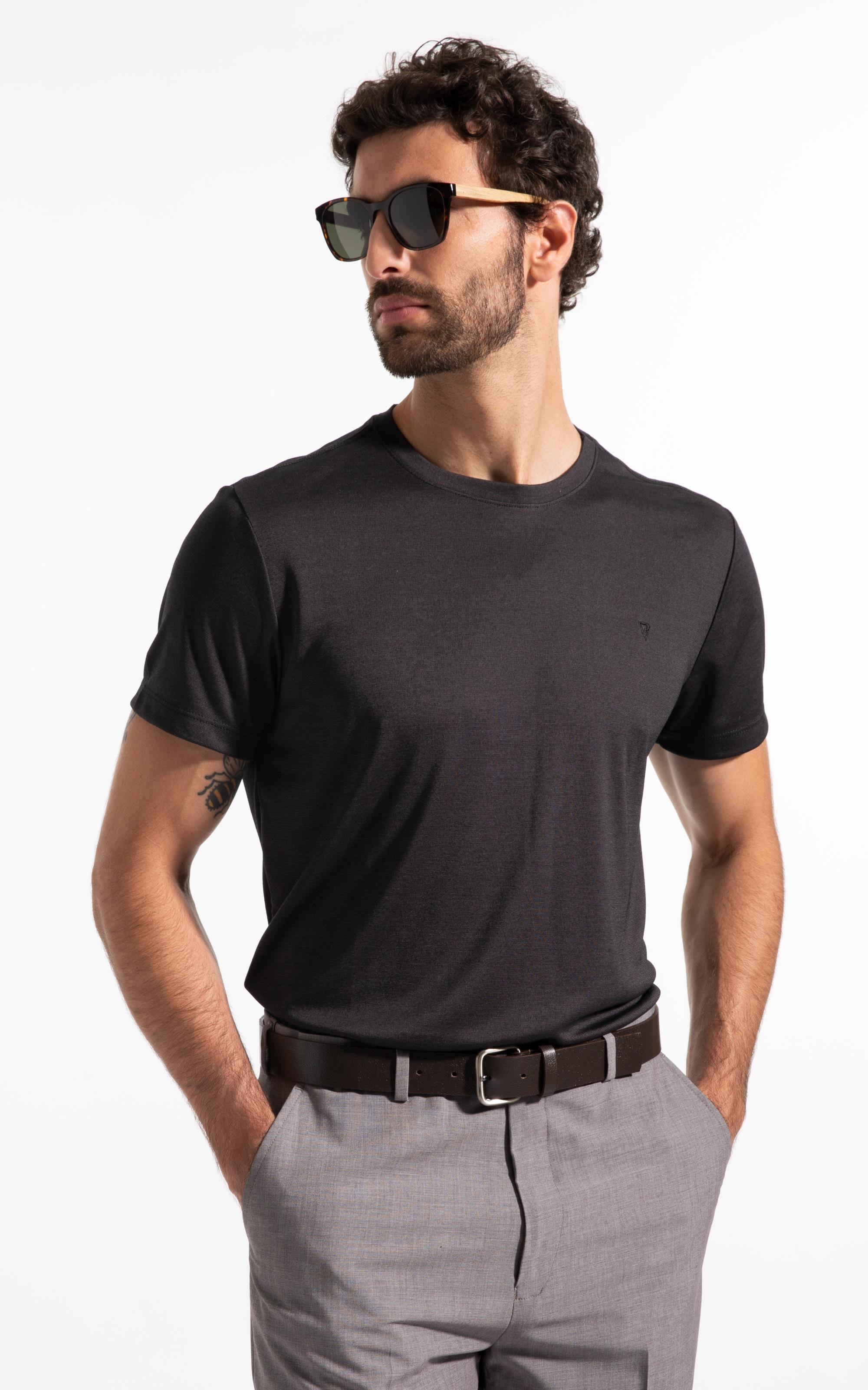 T-Shirt Rocket Modal Charcoal