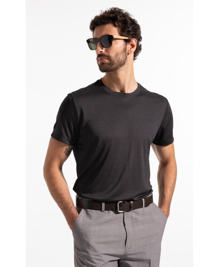 T-Shirt Rocket Modal Charcoal