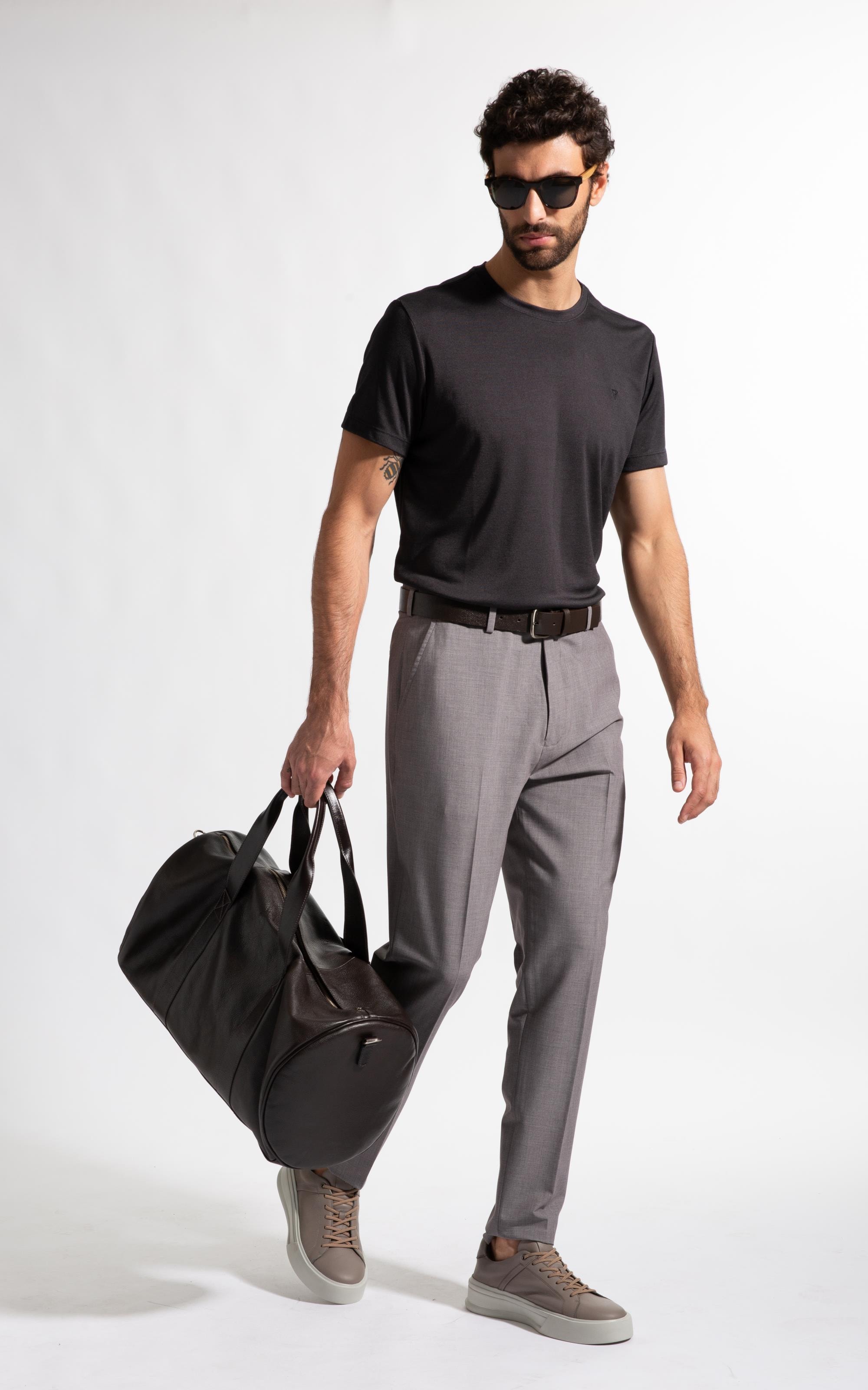 T-Shirt Rocket Modal Charcoal