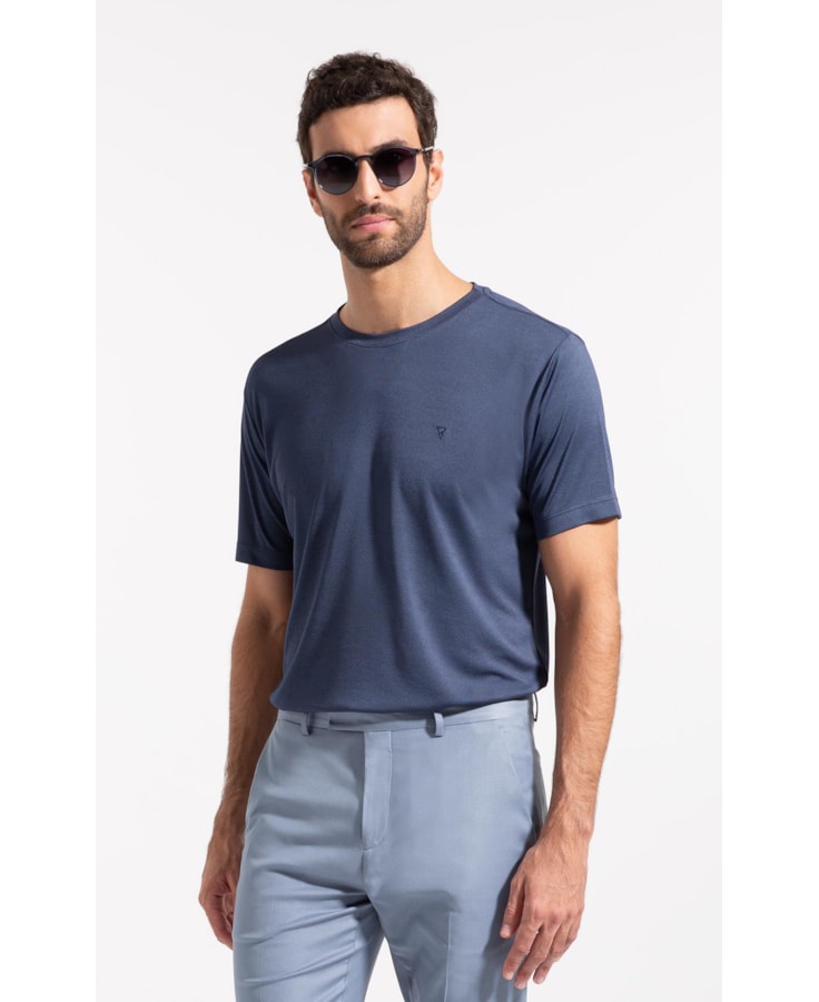 T-Shirt Rocket Modal Dark Blue