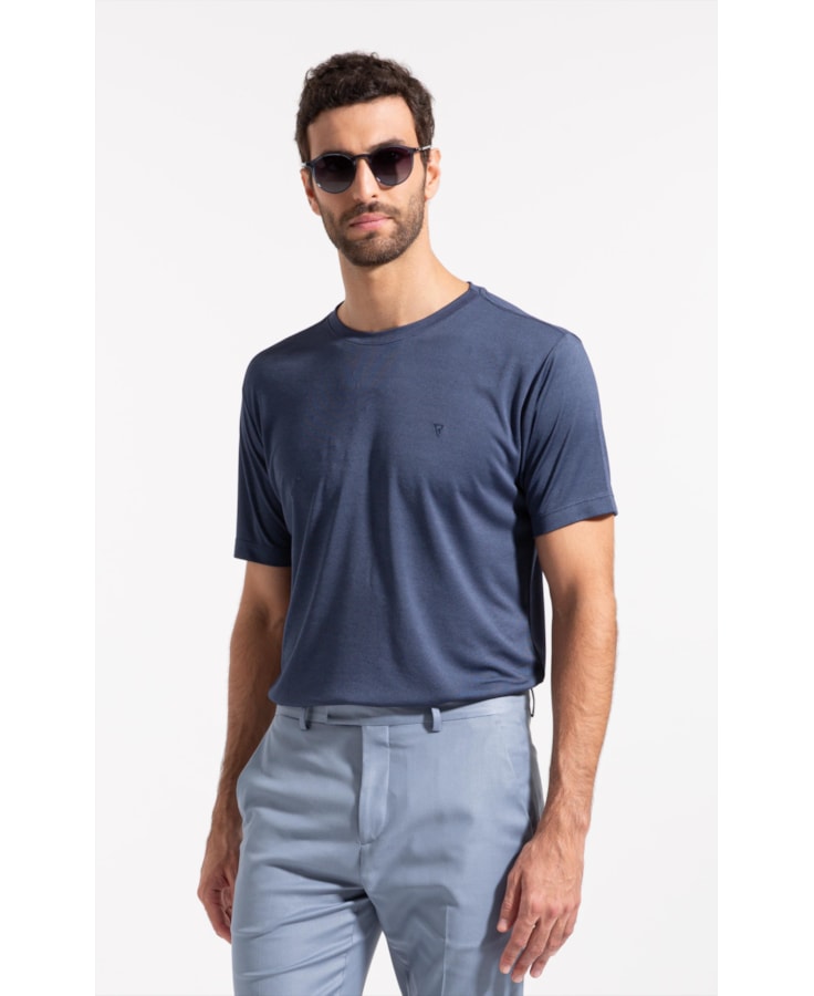 T-Shirt Rocket Modal Dark Blue