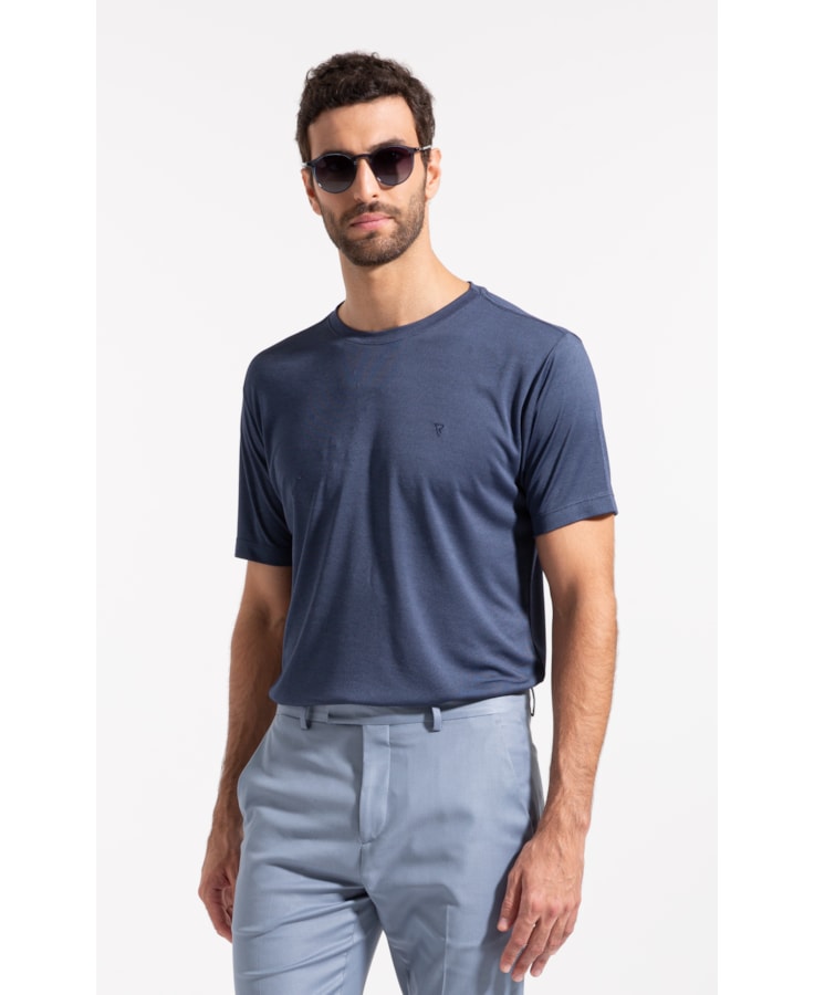 T-Shirt Rocket Modal Dark Blue