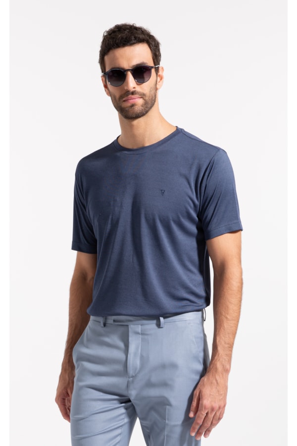 T-Shirt Rocket Modal Dark Blue                