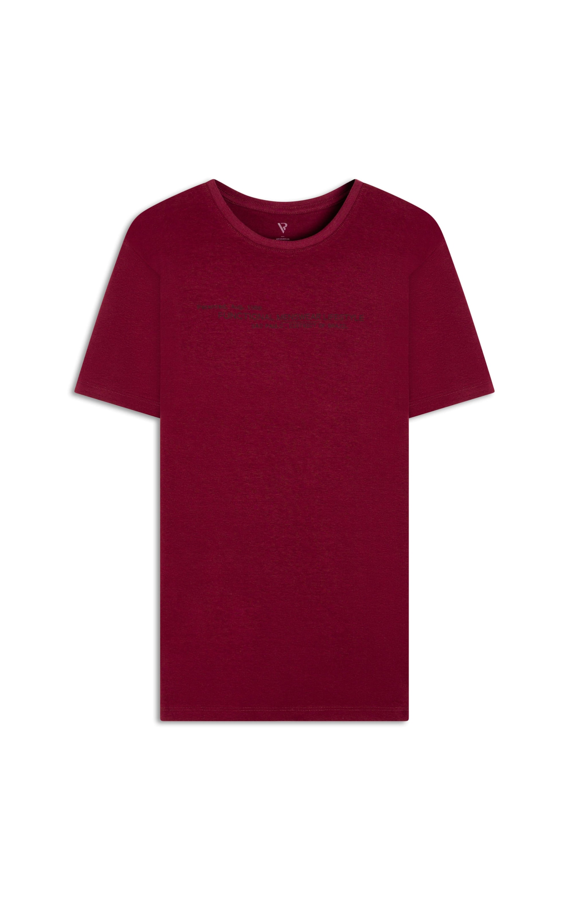 T-Shirt Slim Fit District Bordeaux
