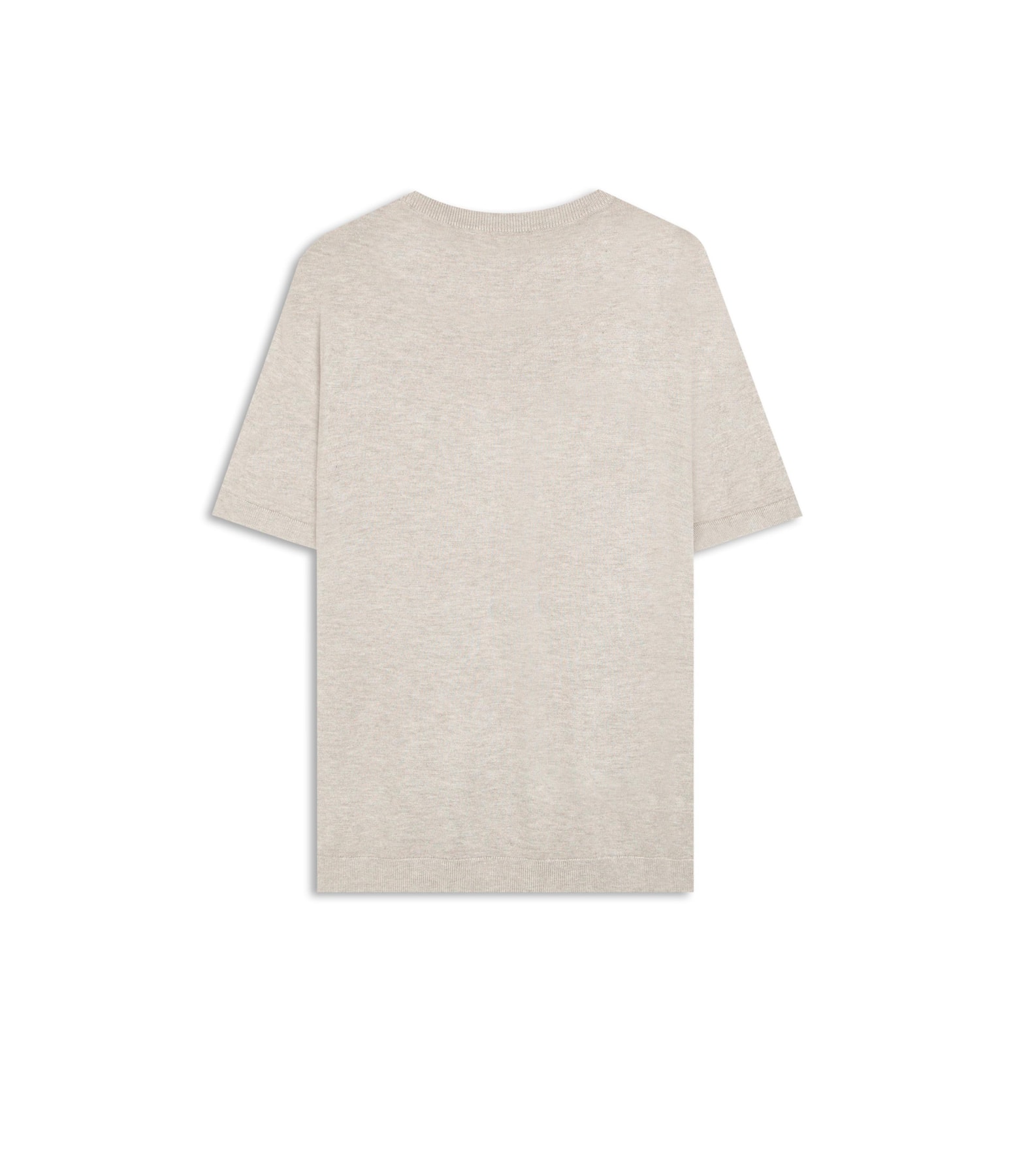 T-Shirt Tricot Basic Cinza Claro