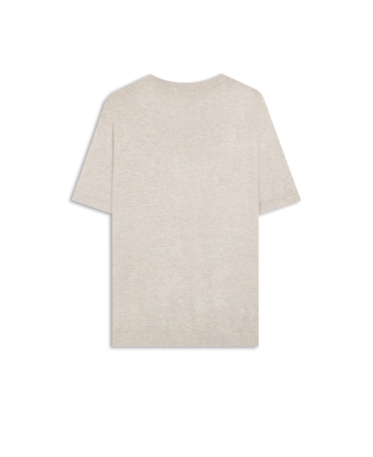 T-Shirt Tricot Basic Cinza Claro