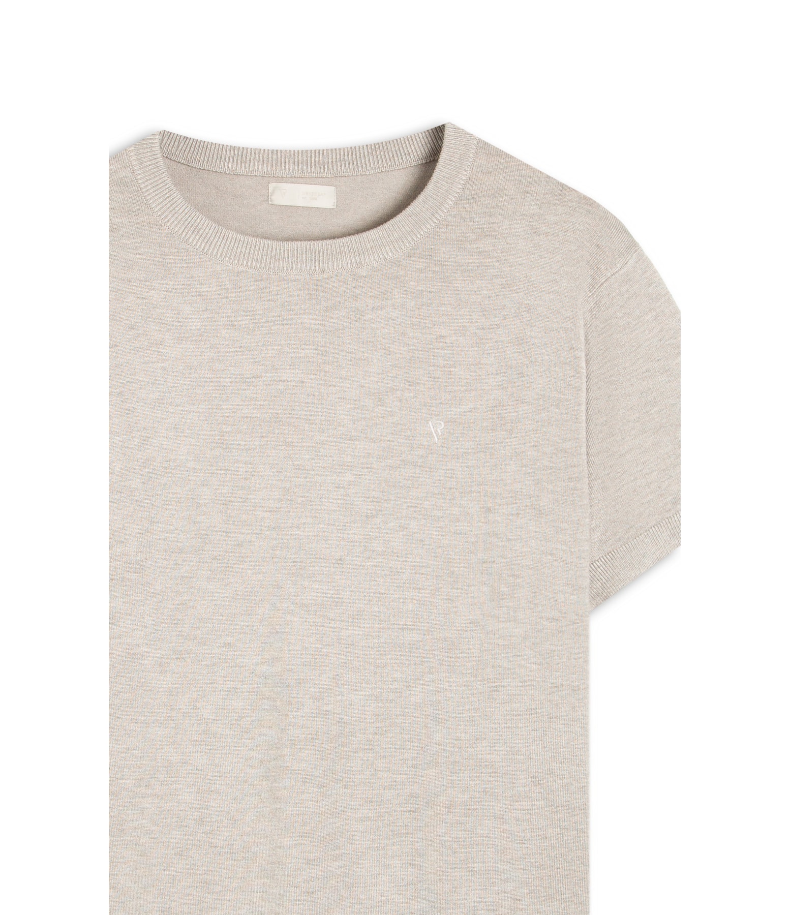 T-Shirt Tricot Basic Cinza Claro