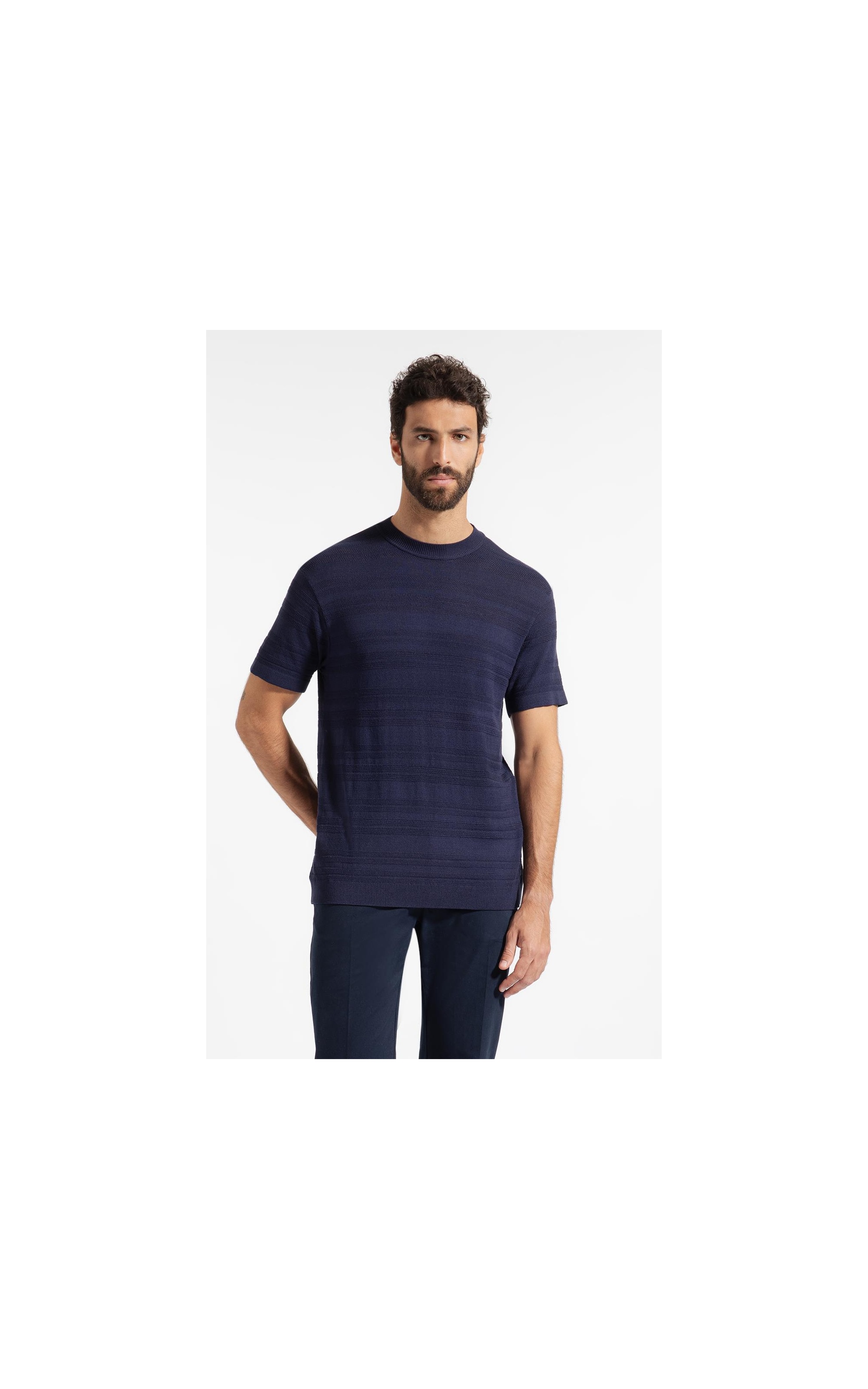 T-Shirt Tricot Freddo Listrado Dark Navy