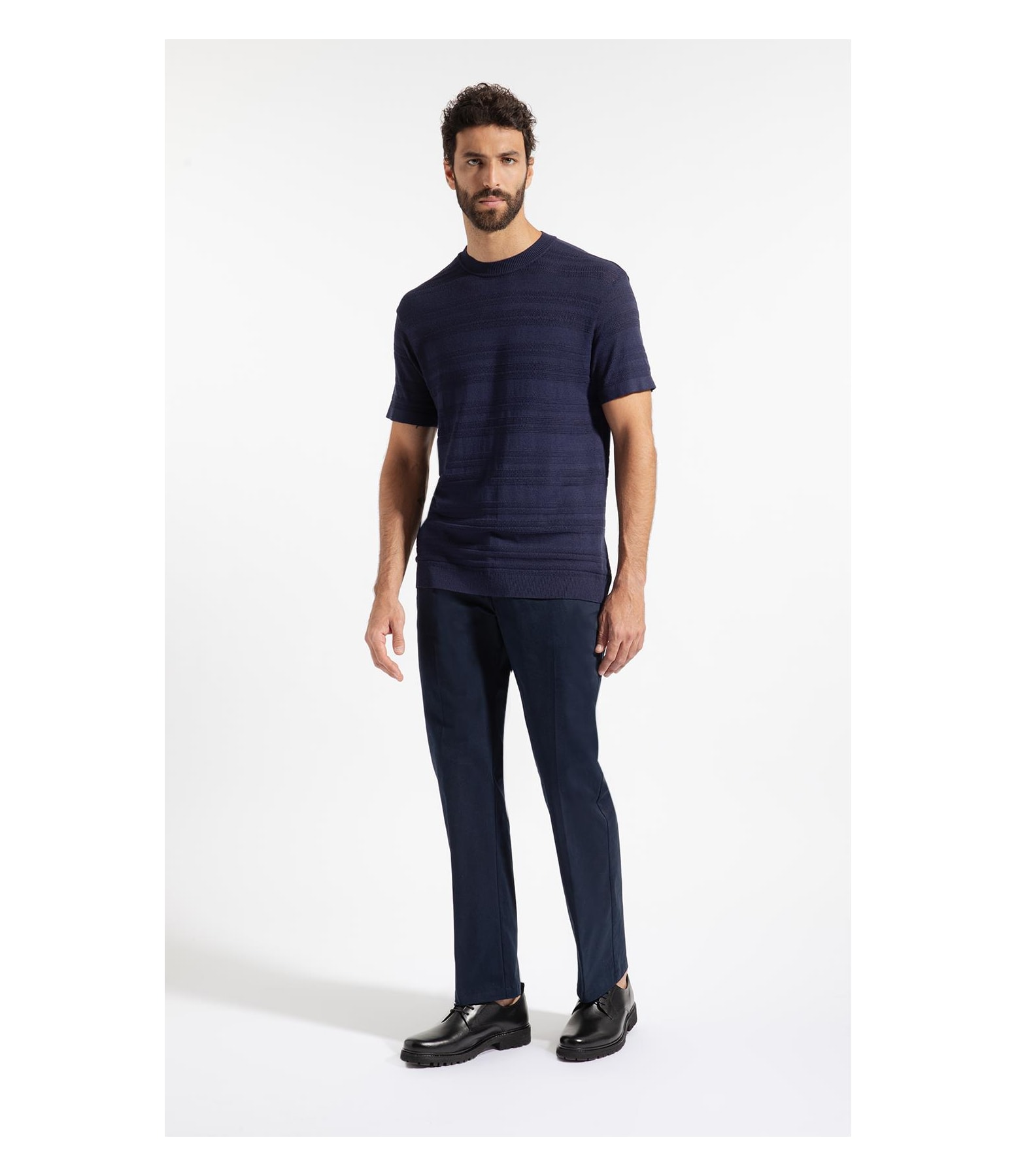 T-Shirt Tricot Freddo Listrado Dark Navy