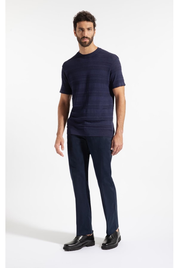 T-Shirt Tricot Freddo Listrado Dark Navy