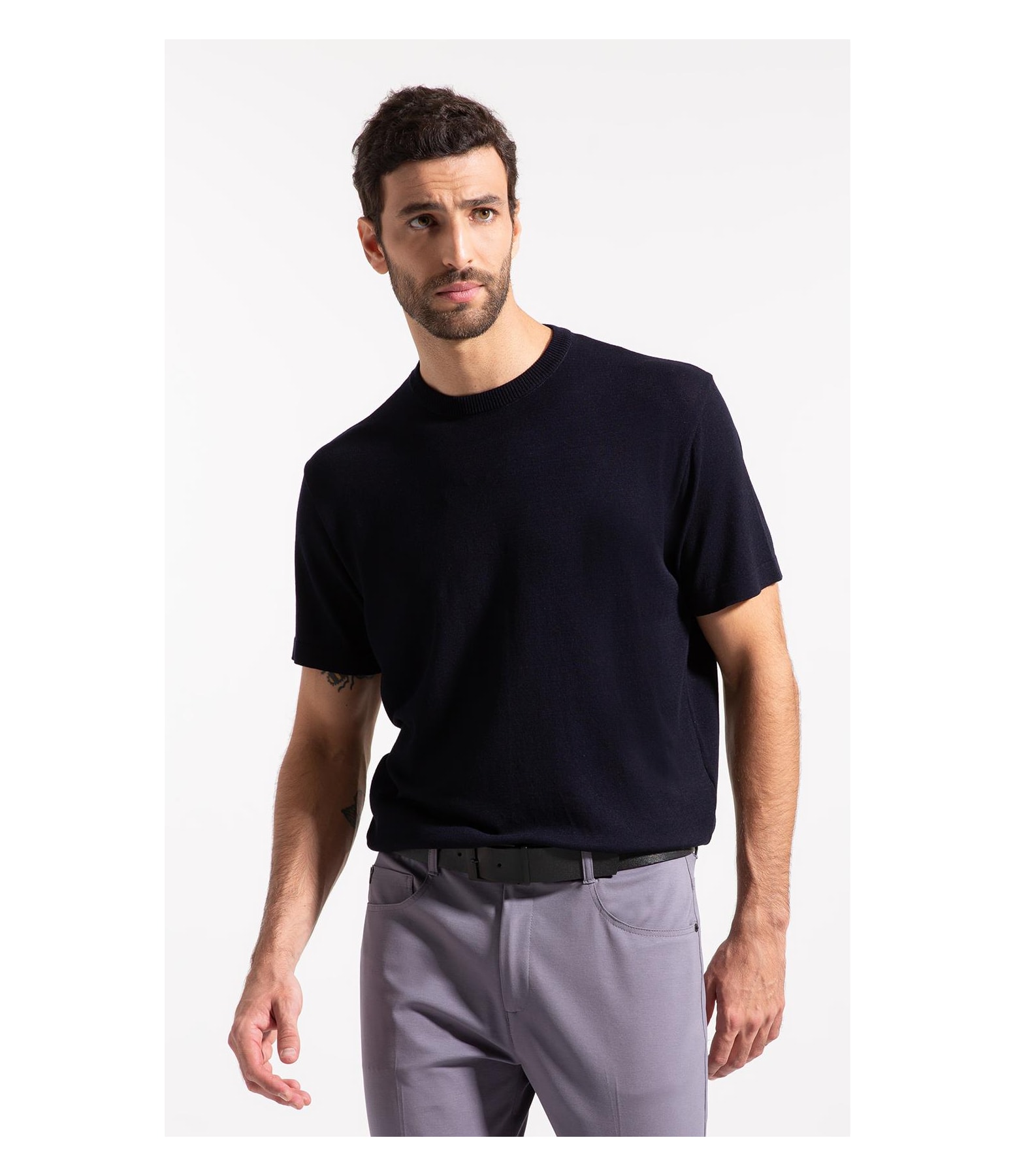 T-Shirt Tricot Modal Dark Navy