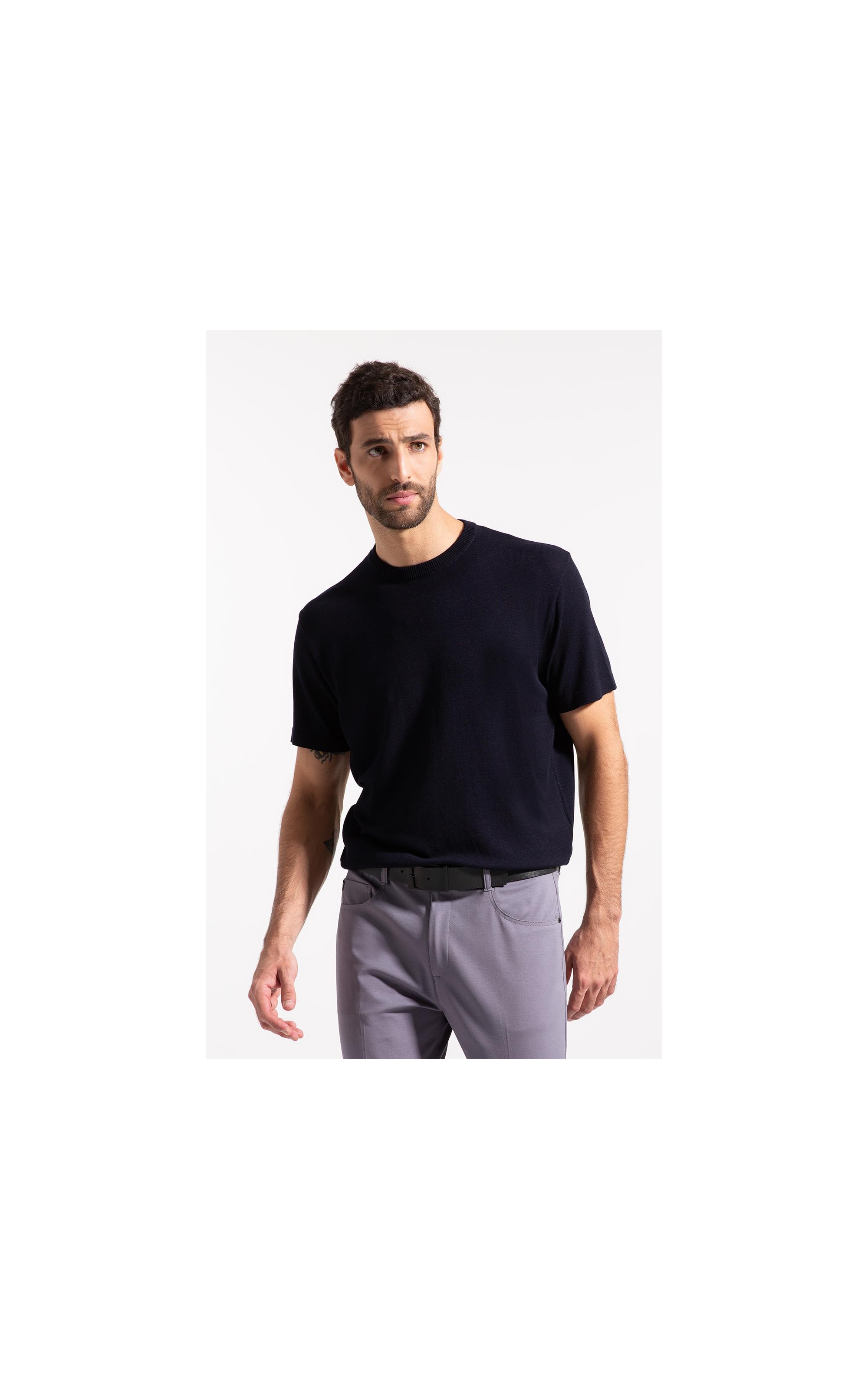 T-Shirt Tricot Modal Dark Navy