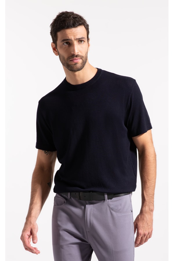 T-Shirt Tricot Modal Dark Navy