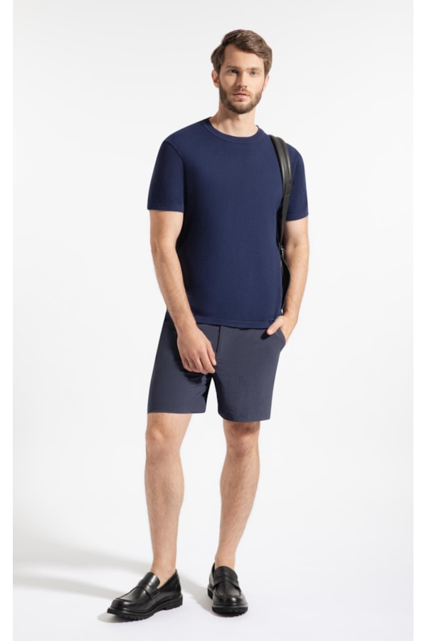 T-Shirt Trioct Gola Redonda Marinho