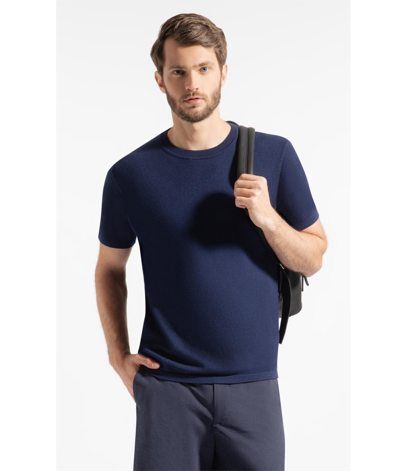 T-Shirt Trioct Gola Redonda Marinho