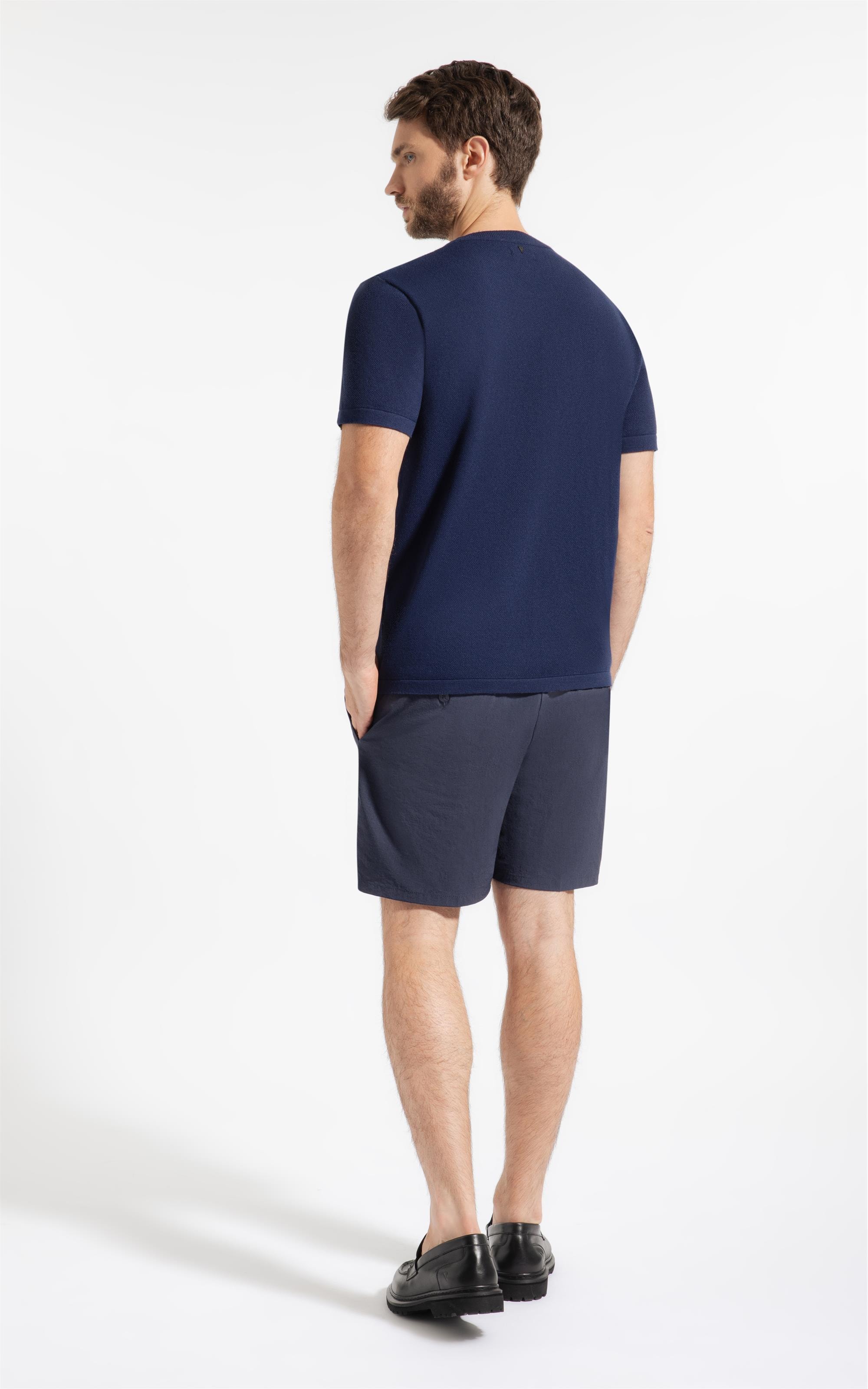 T-Shirt Trioct Gola Redonda Marinho