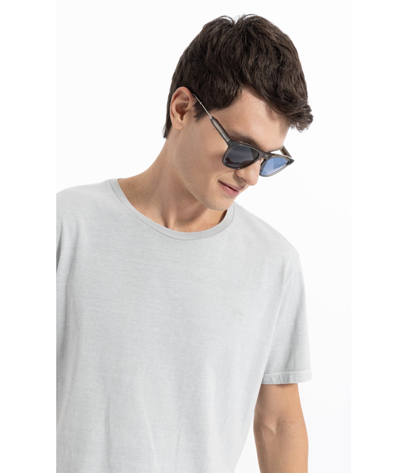 T-Shirt Washed Prata                                   