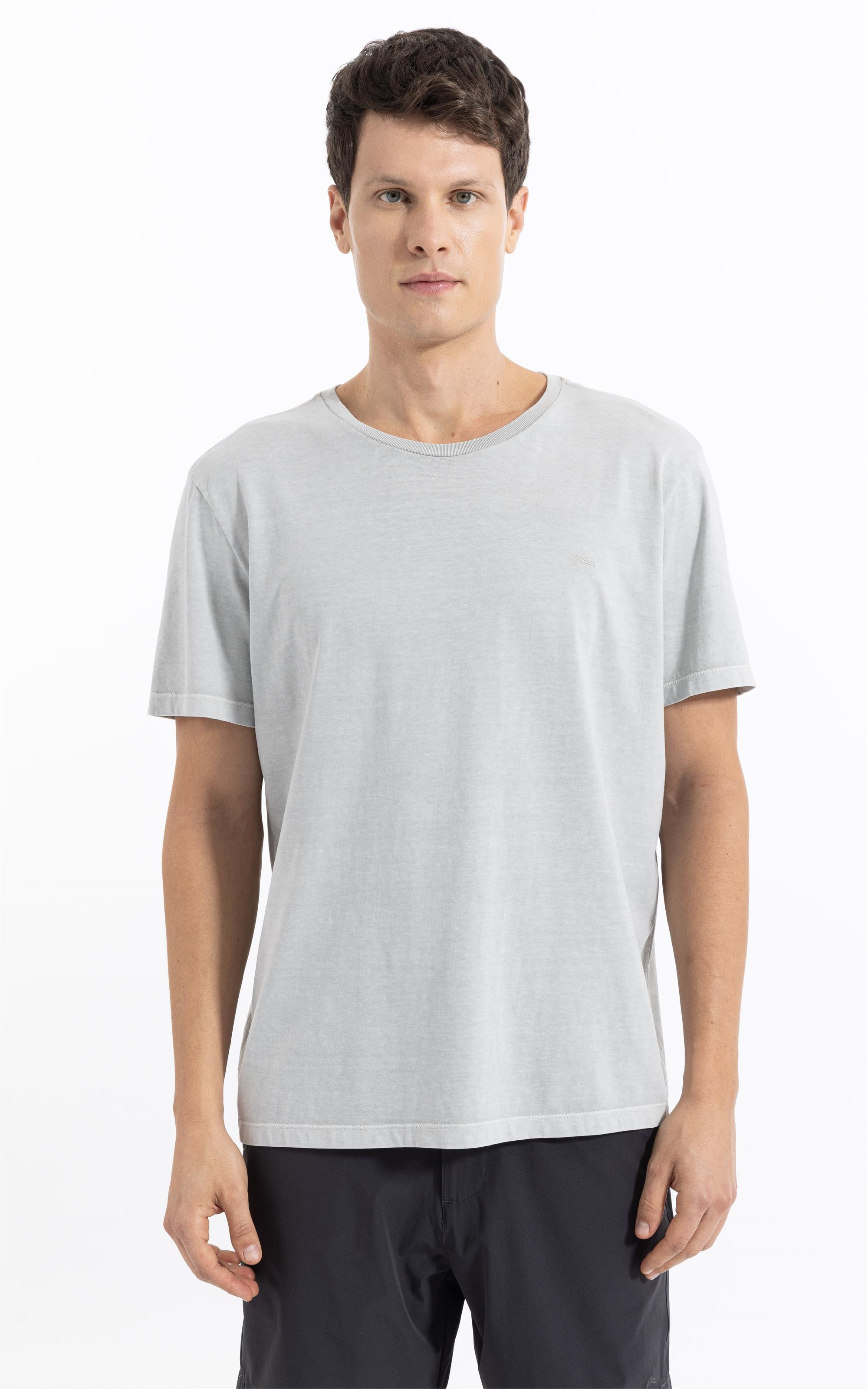 T-Shirt Washed Prata                                   