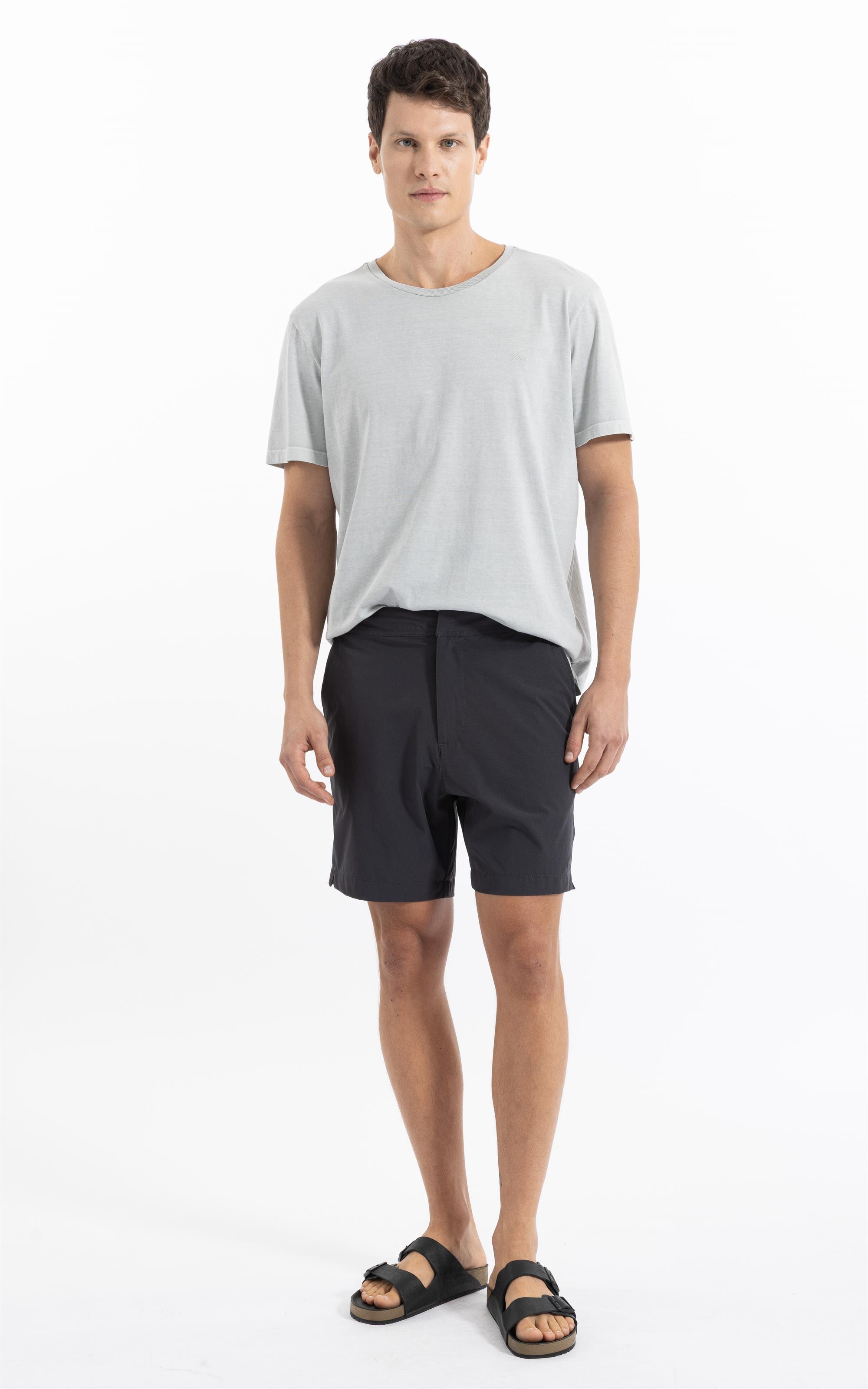 T-Shirt Washed Prata                                   