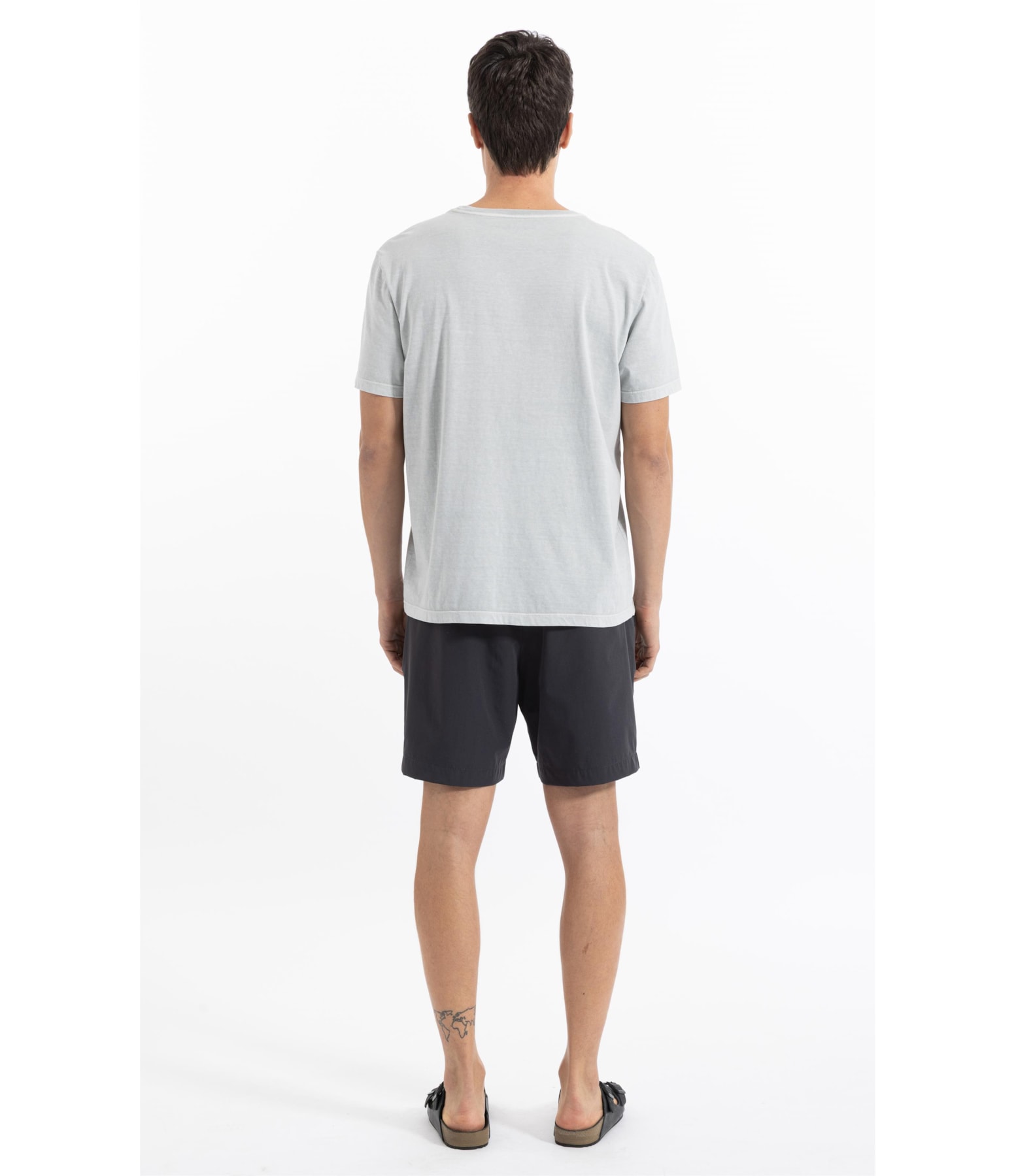 T-Shirt Washed Prata                                   