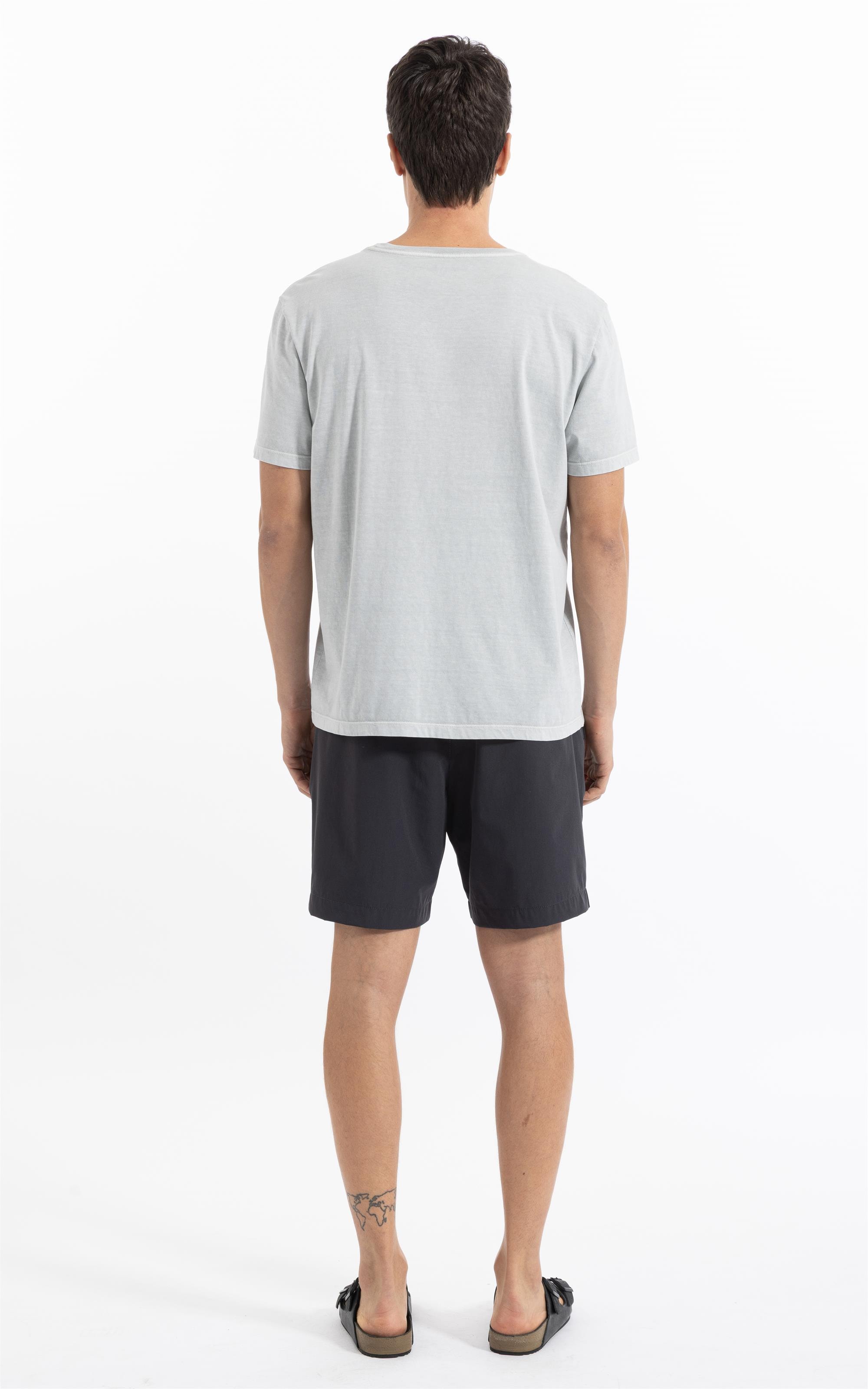 T-Shirt Washed Prata                                   