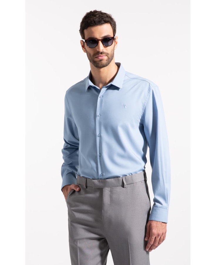 Tech Bambu Vertical Slim Shangai Azul Seco