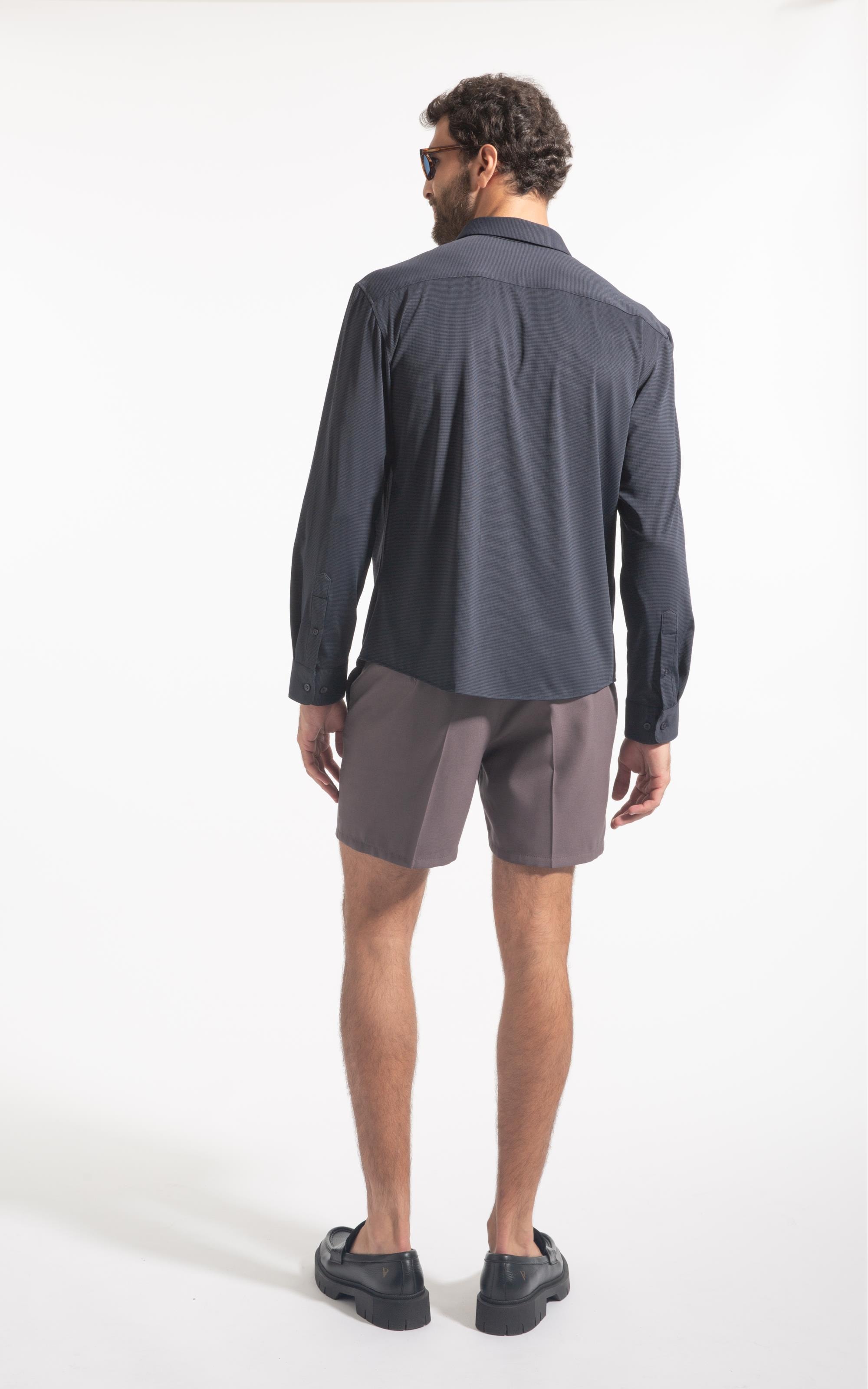 Tech Jersey Slim Shangai Fusioned Dark Navy