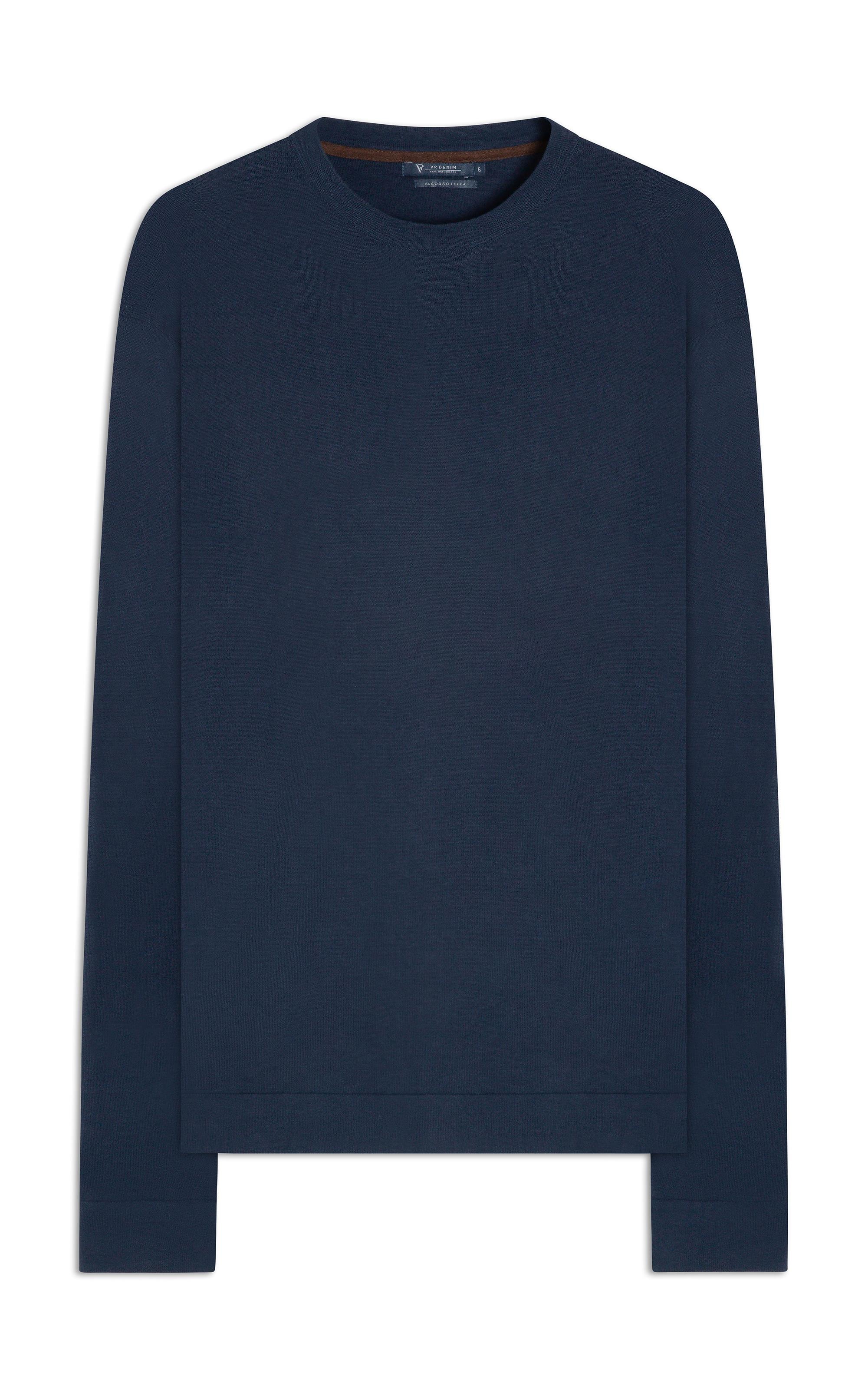 Tricot Alg Det Cot Camuflado Azul Marinho
