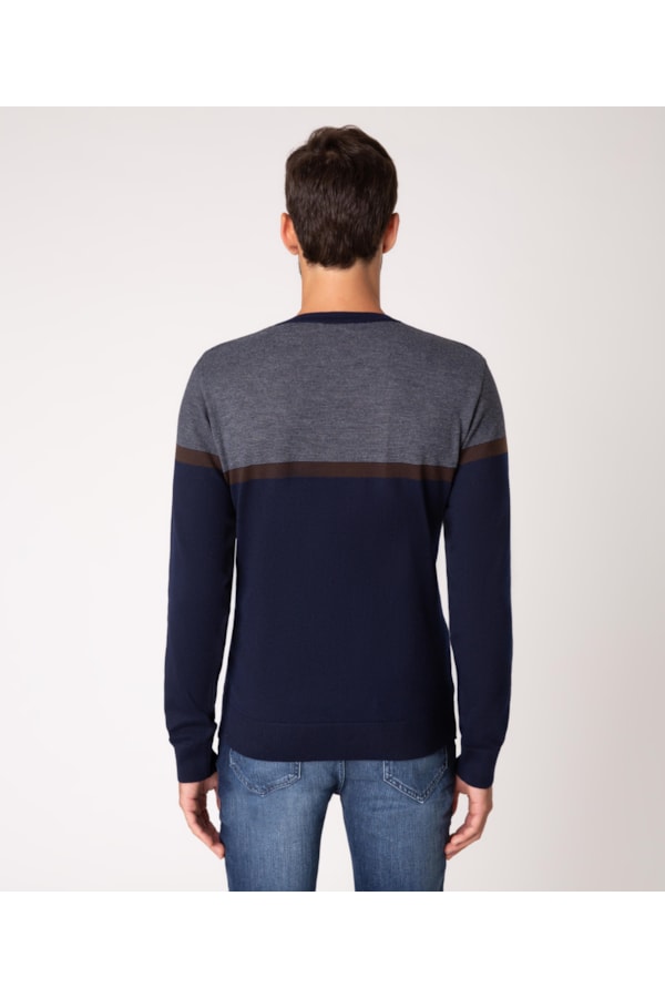 Tricot Basic Tricolor Dark Navy