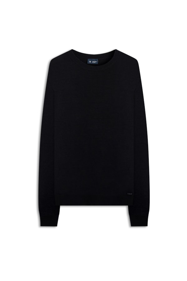 Tricot Basico Careca Preto