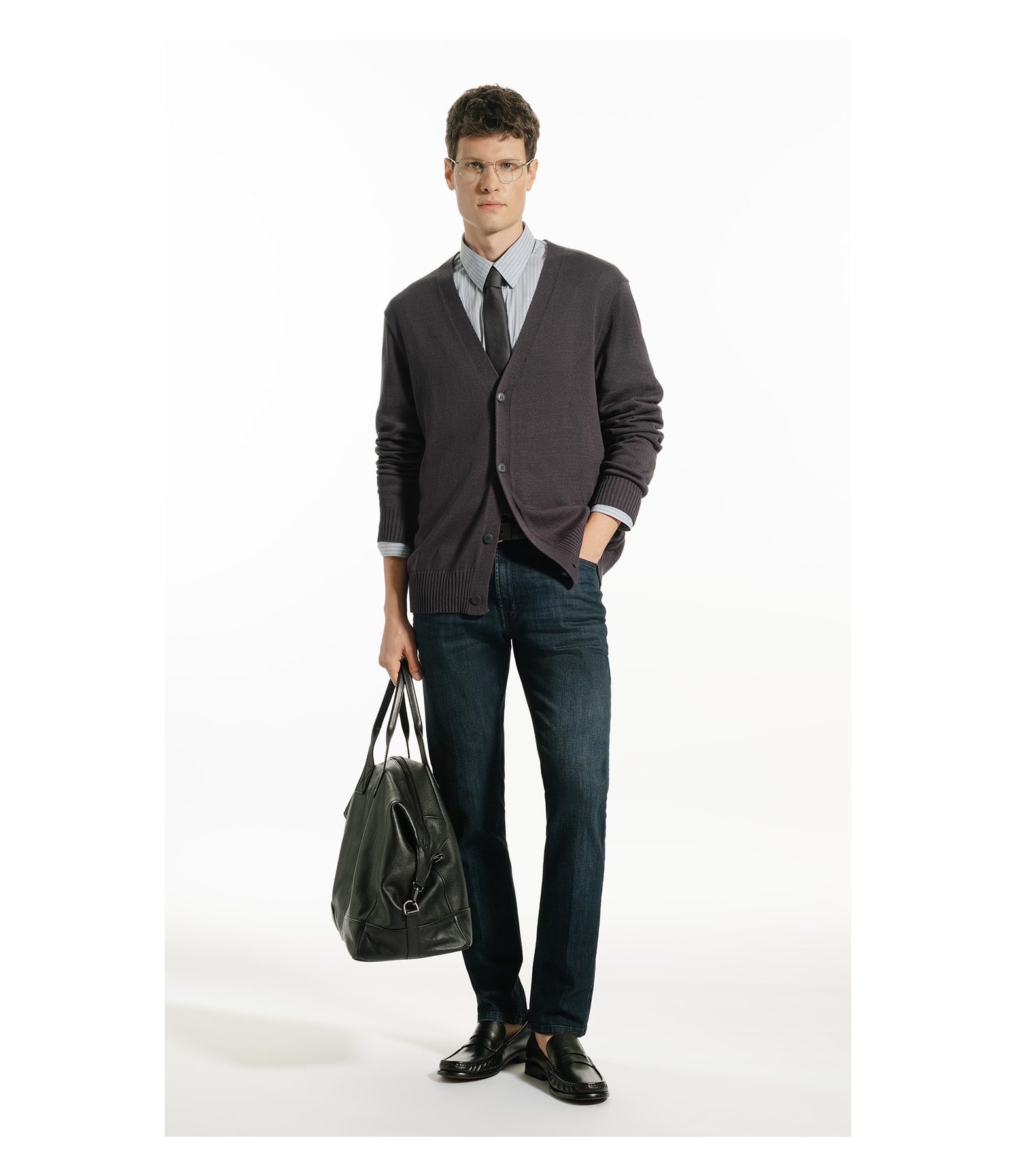 Tricot Cardigan Serido Grafite
