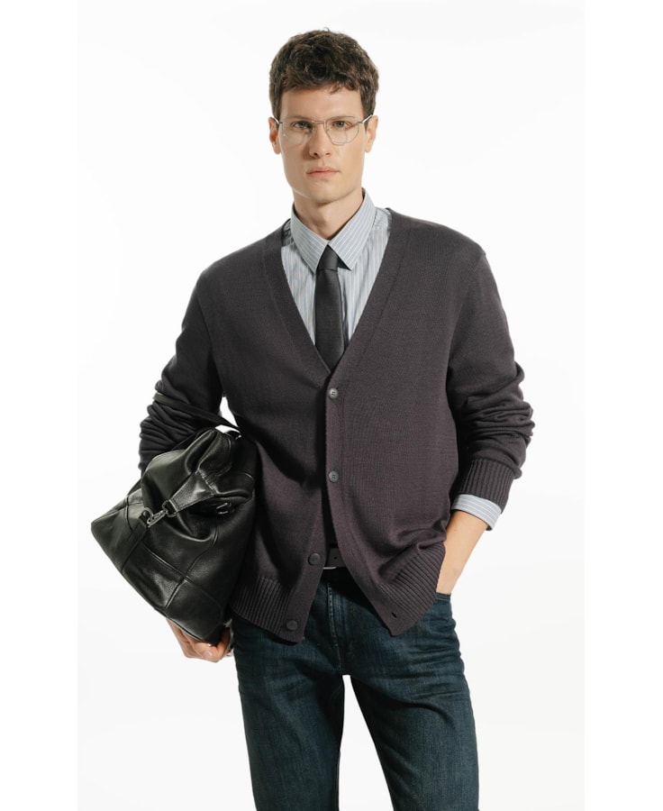 Tricot Cardigan Serido Grafite