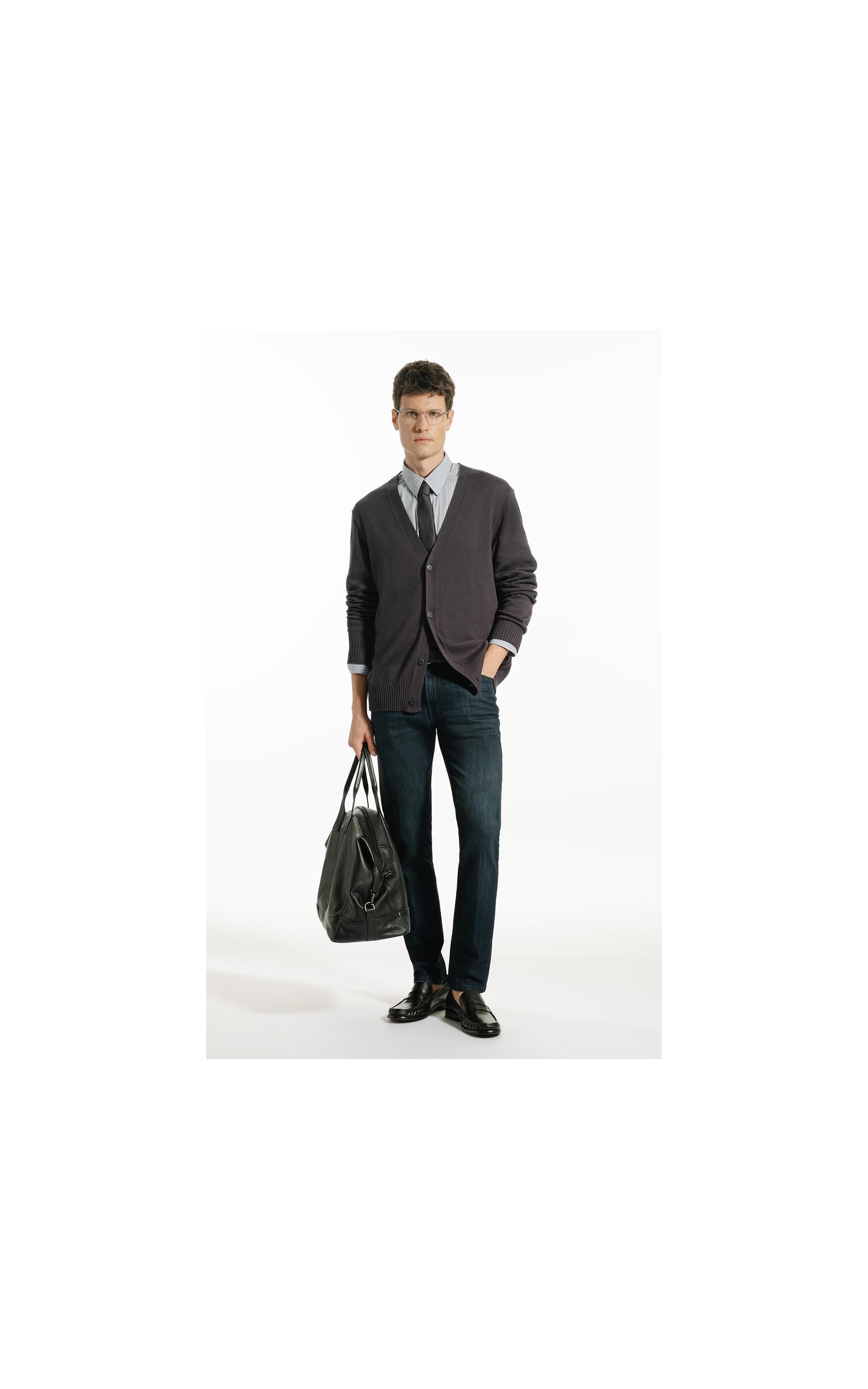 Tricot Cardigan Serido Grafite