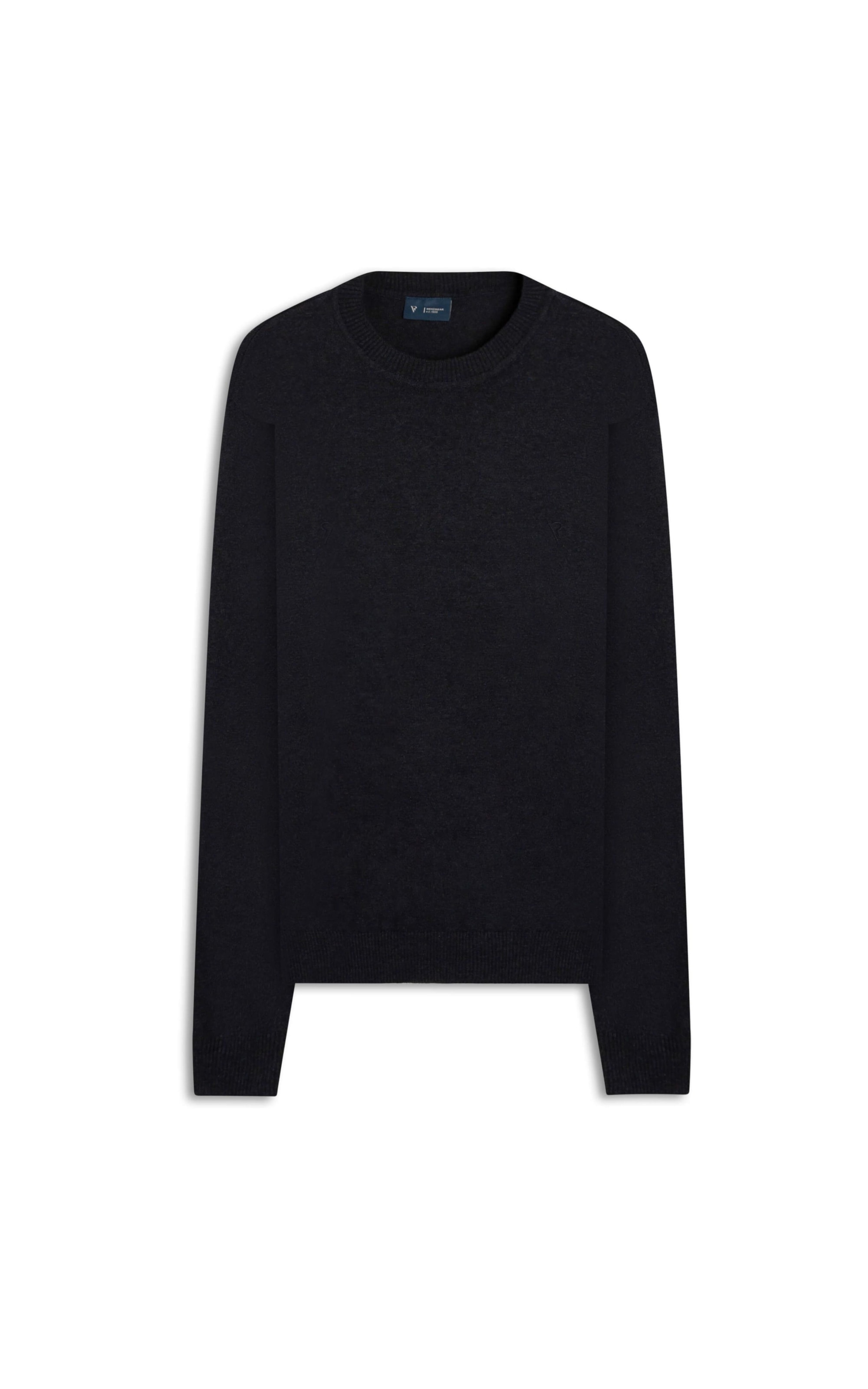 Tricot Cashmere Gola Careca Dark Navy