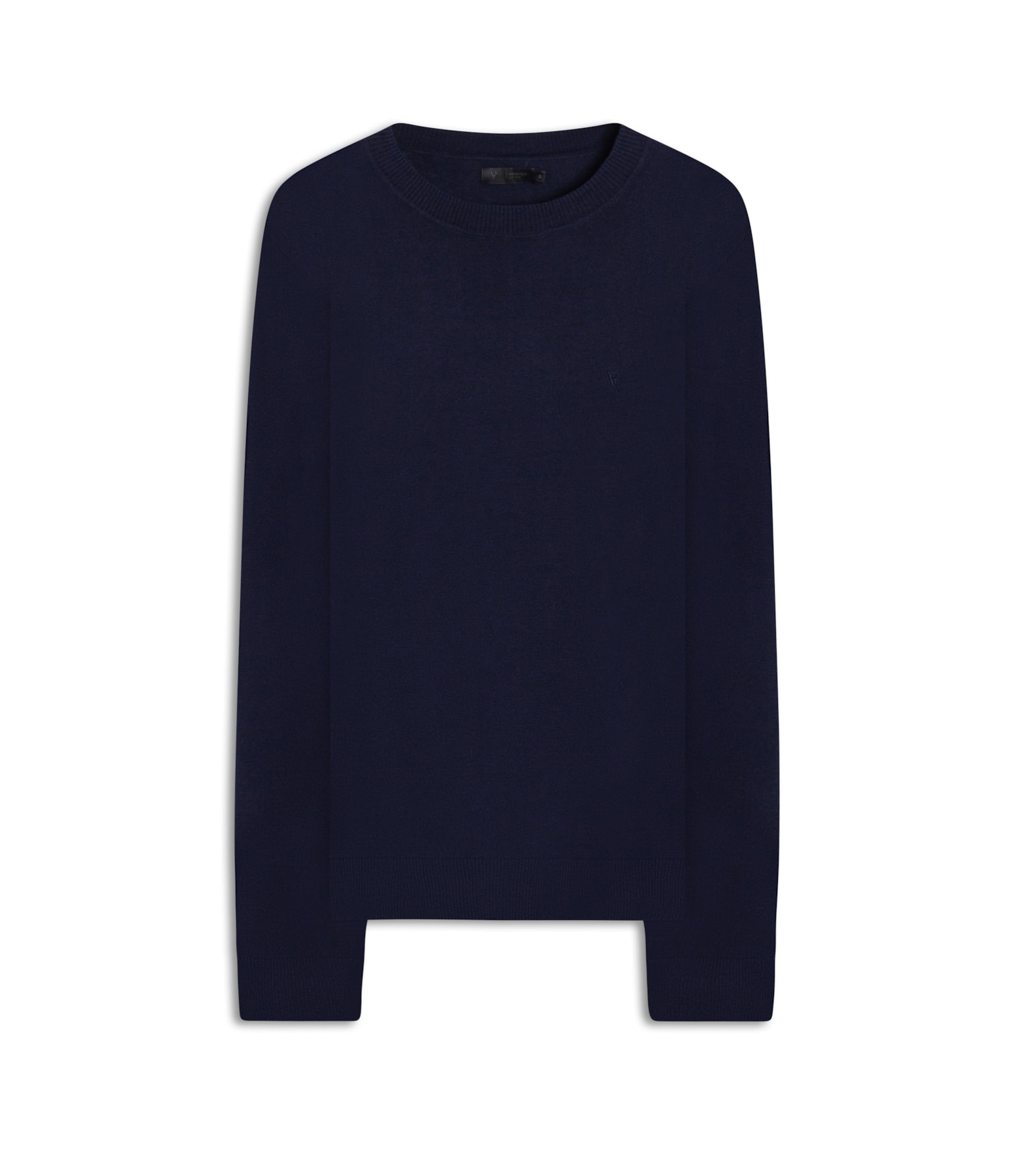 Tricot Cashmere Gola Careca Dark Navy