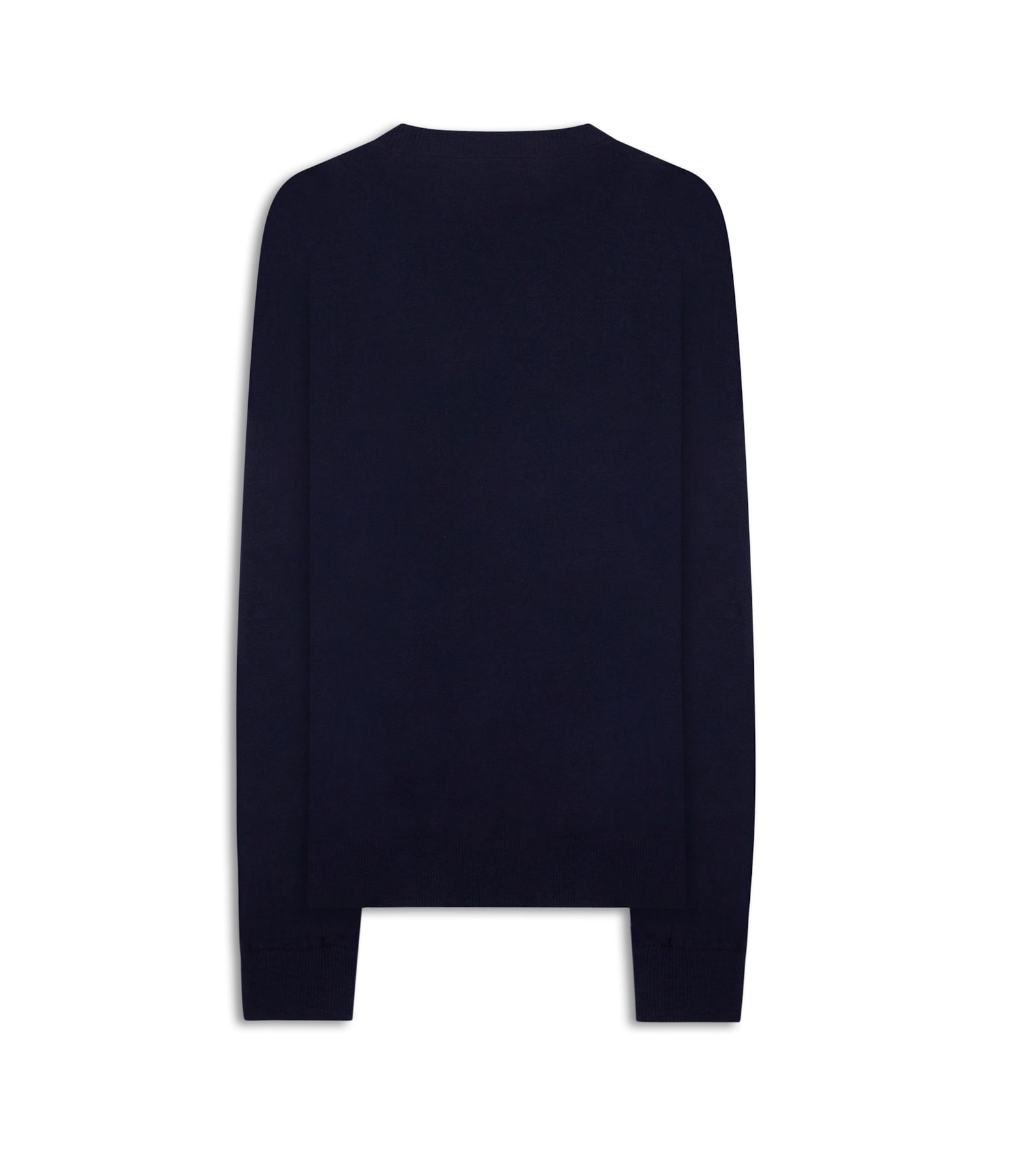 Tricot Cashmere Gola Careca Dark Navy