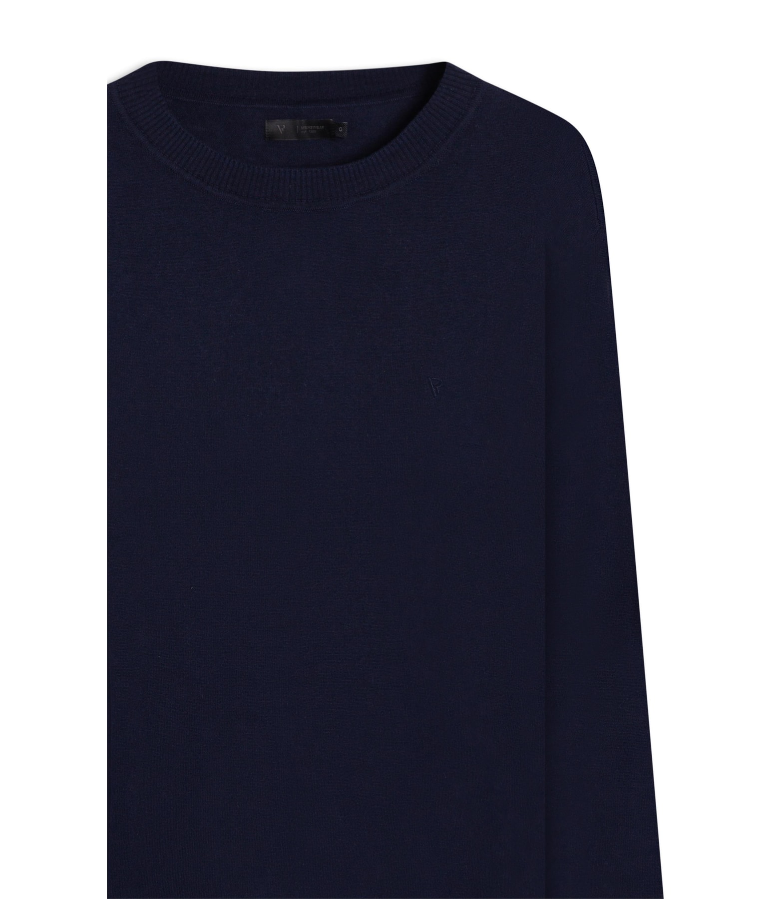 Tricot Cashmere Gola Careca Dark Navy