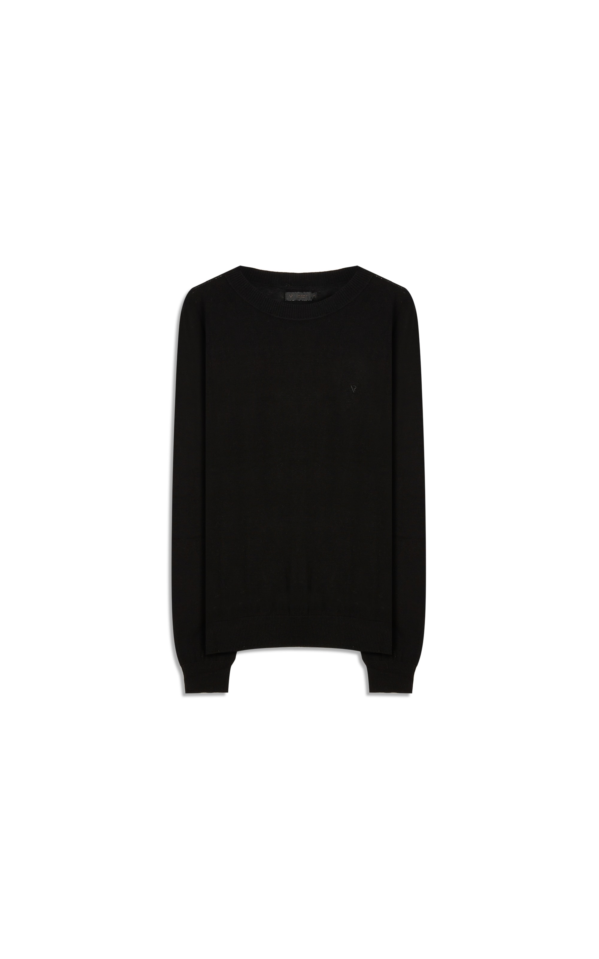 Tricot Cashmere Gola Careca Preto