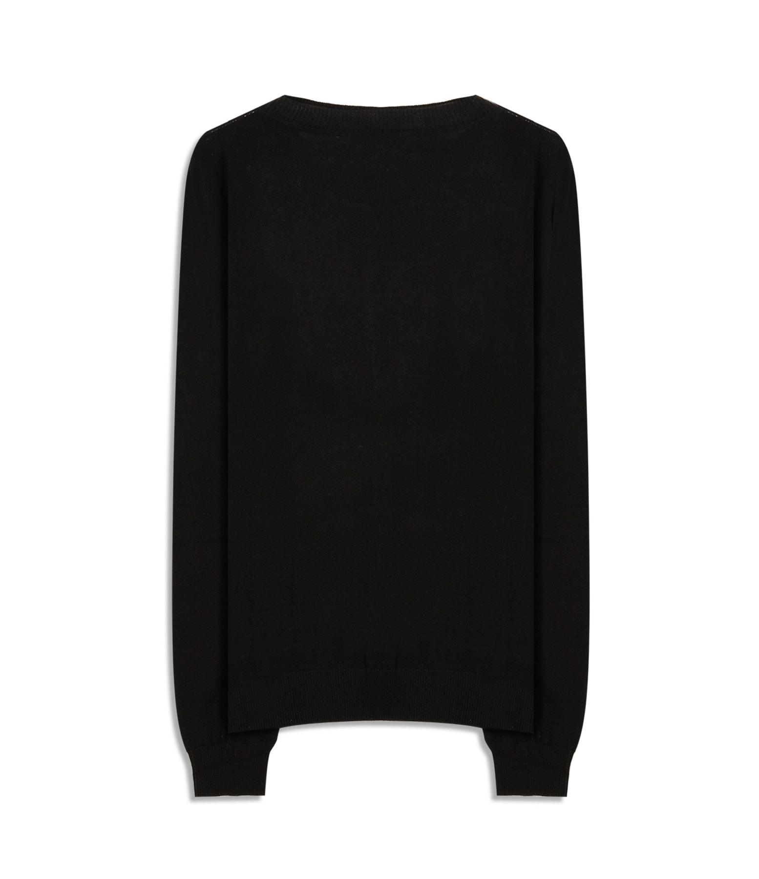 Tricot Cashmere Gola Careca Preto