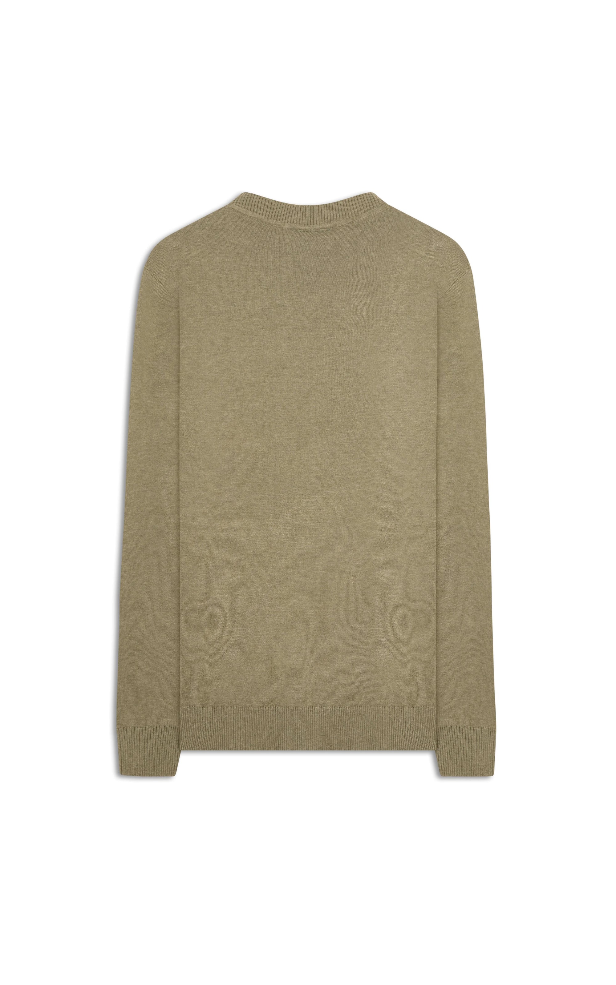 Tricot Cashmere Gola v Verde Oliva