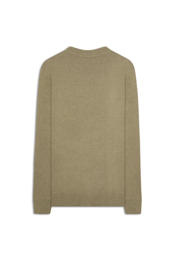 Tricot Cashmere Gola v Verde Oliva