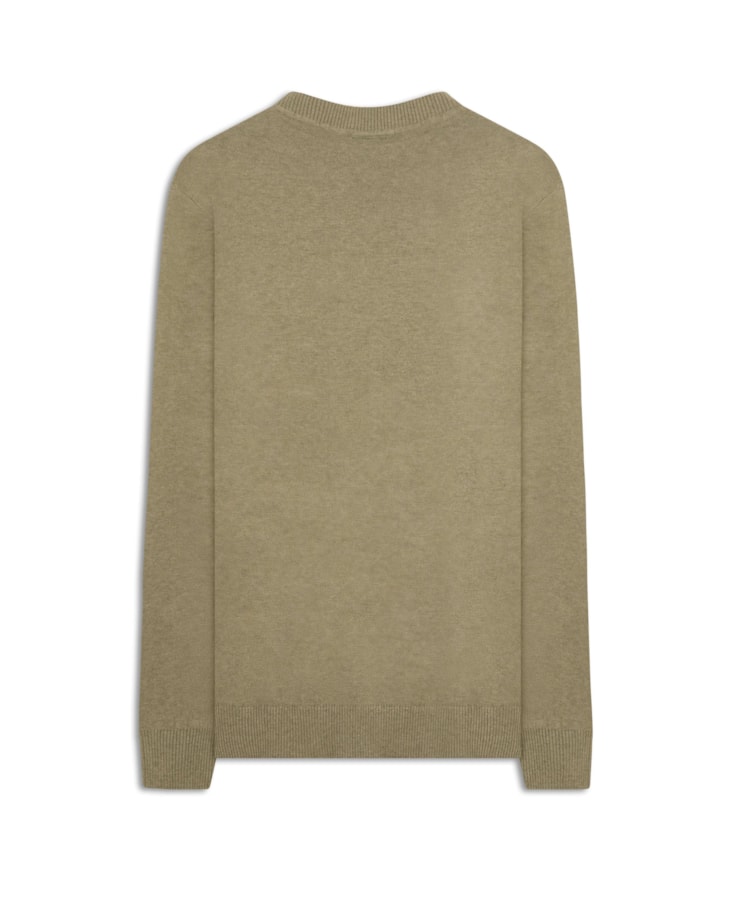 Tricot Cashmere Gola v Verde Oliva