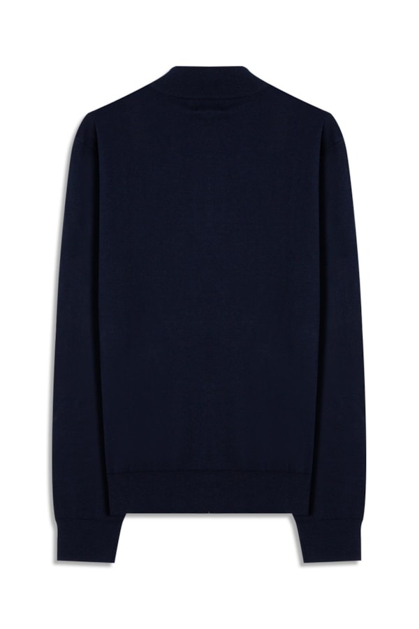Tricot Cashmere Ziper Dark Navy