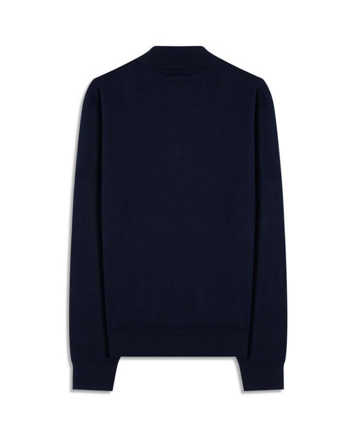 Tricot Cashmere Ziper Dark Navy