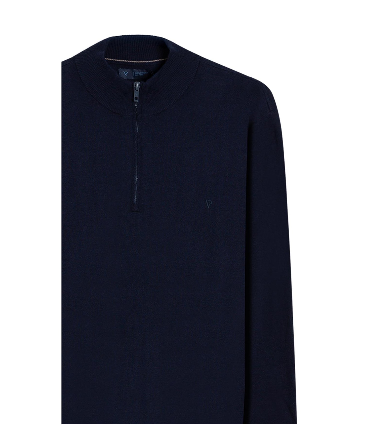 Tricot Cashmere Ziper Dark Navy