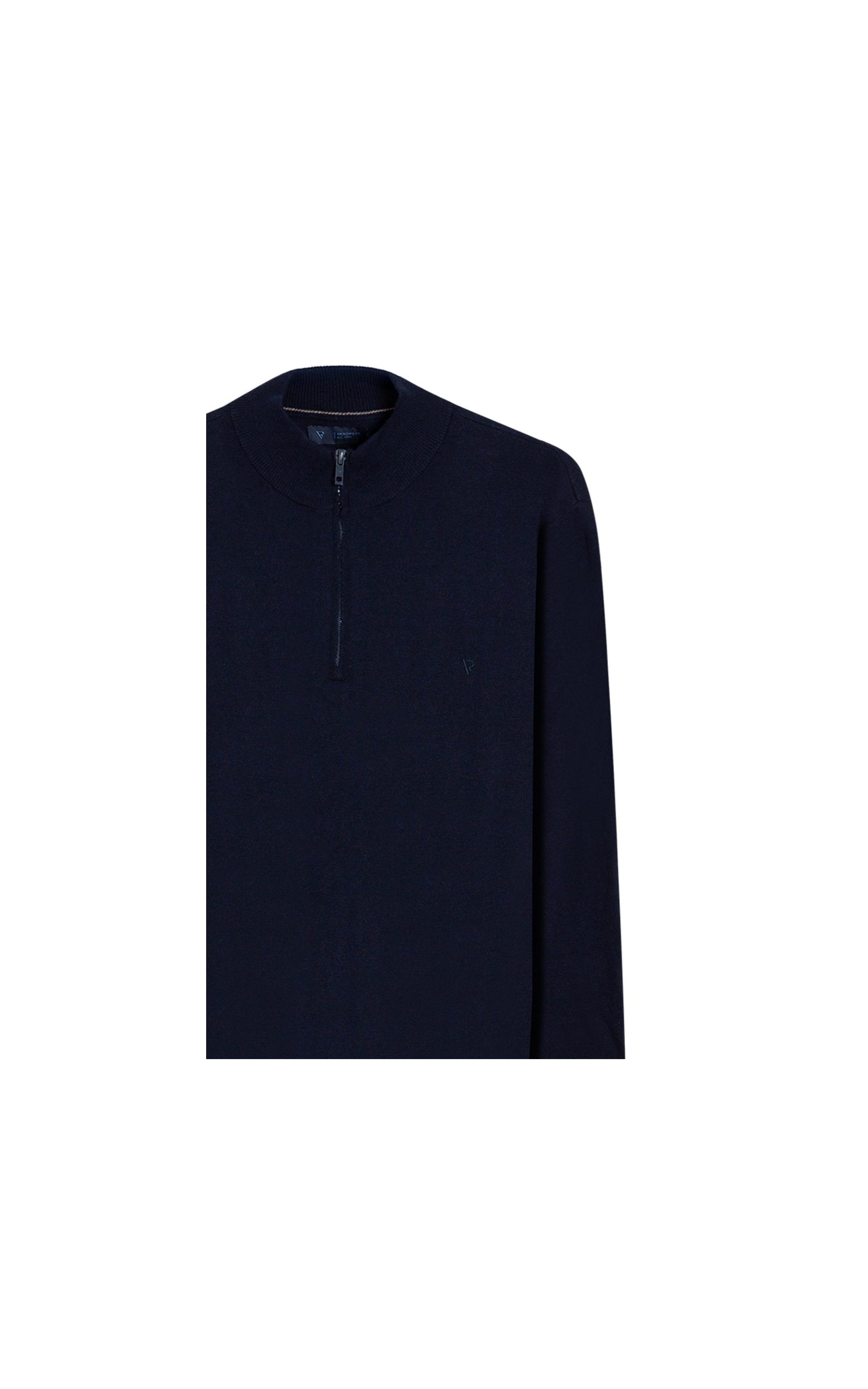 Tricot Cashmere Ziper Dark Navy