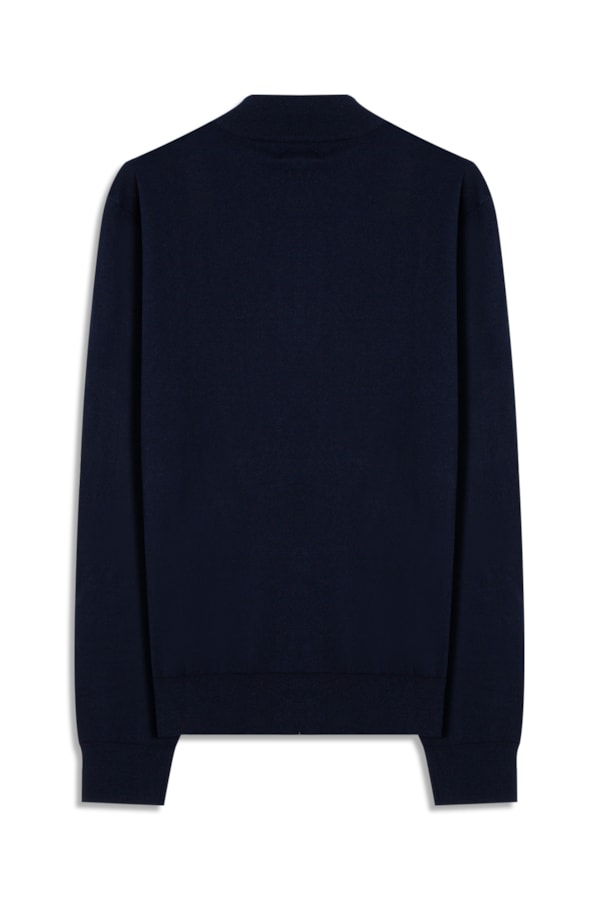Tricot Cashmere Ziper Dark Navy