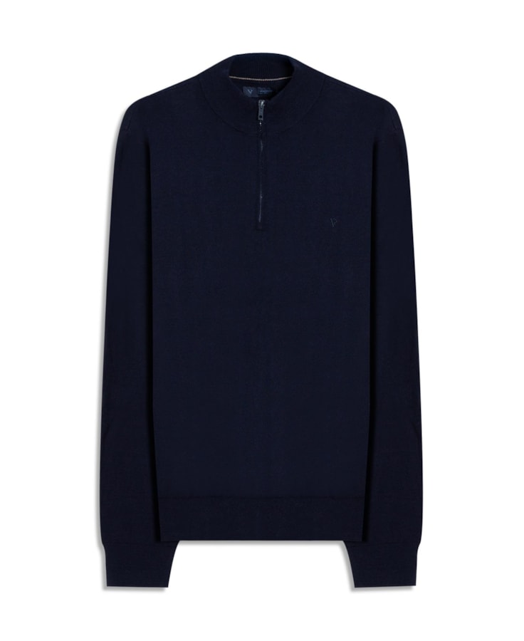 Tricot Cashmere Ziper Dark Navy